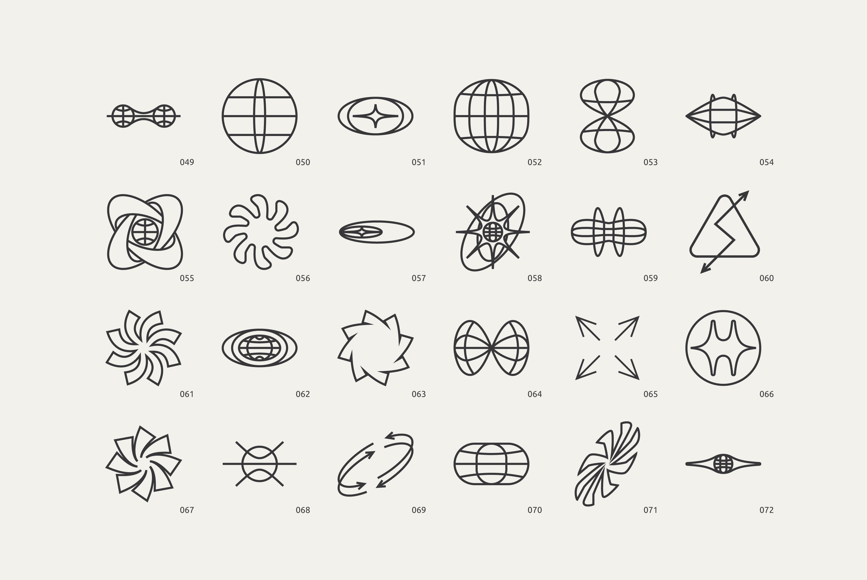 96 Linear Vector Shapes - Part 2 Vanzyst