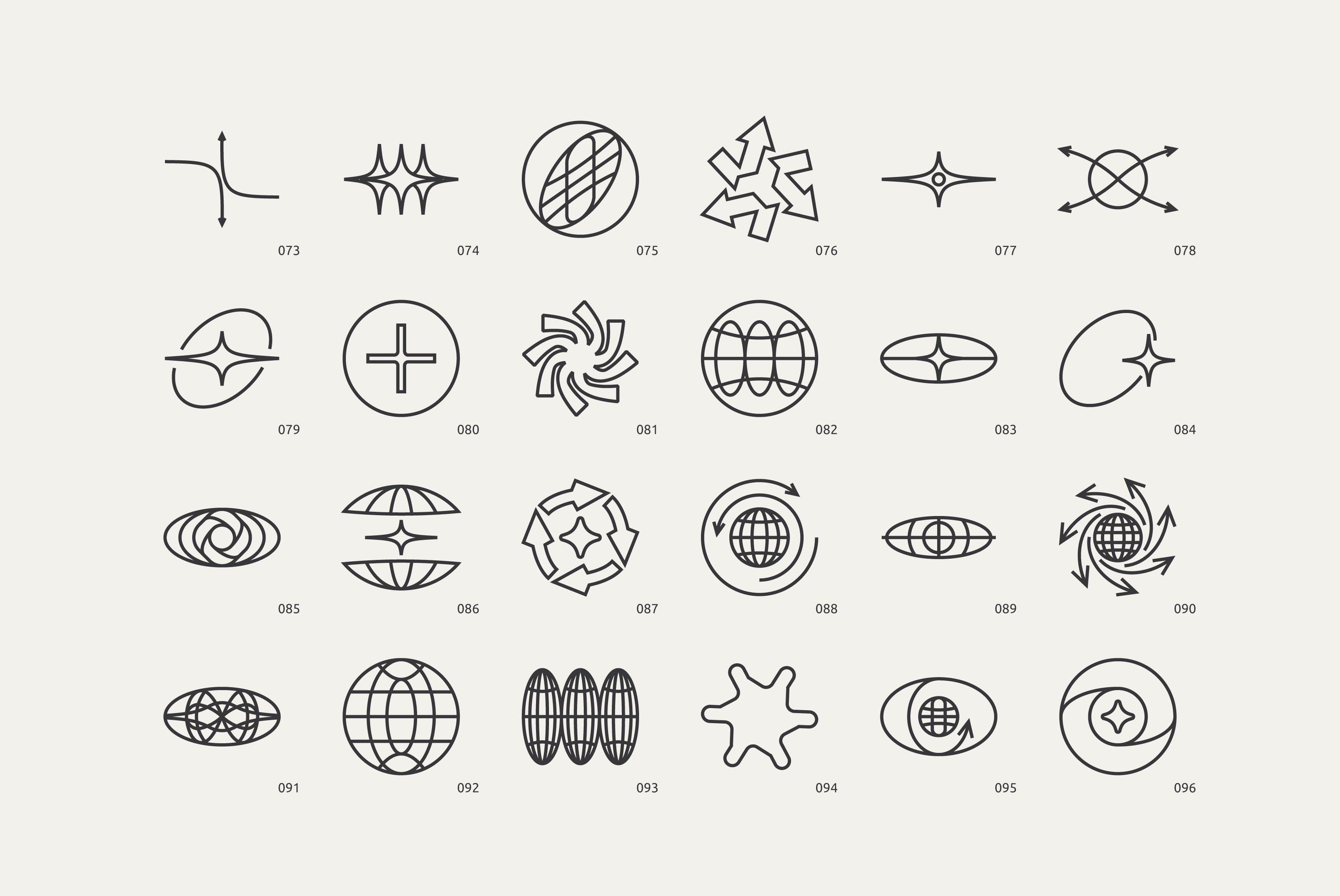 96 Linear Vector Shapes - Part 2 Vanzyst