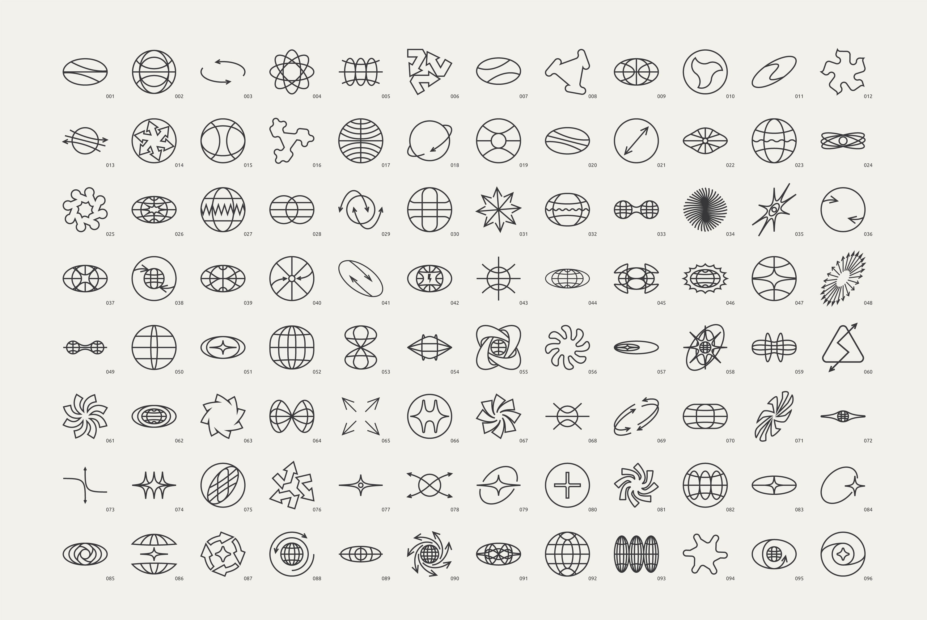 96 Linear Vector Shapes - Part 2 Vanzyst