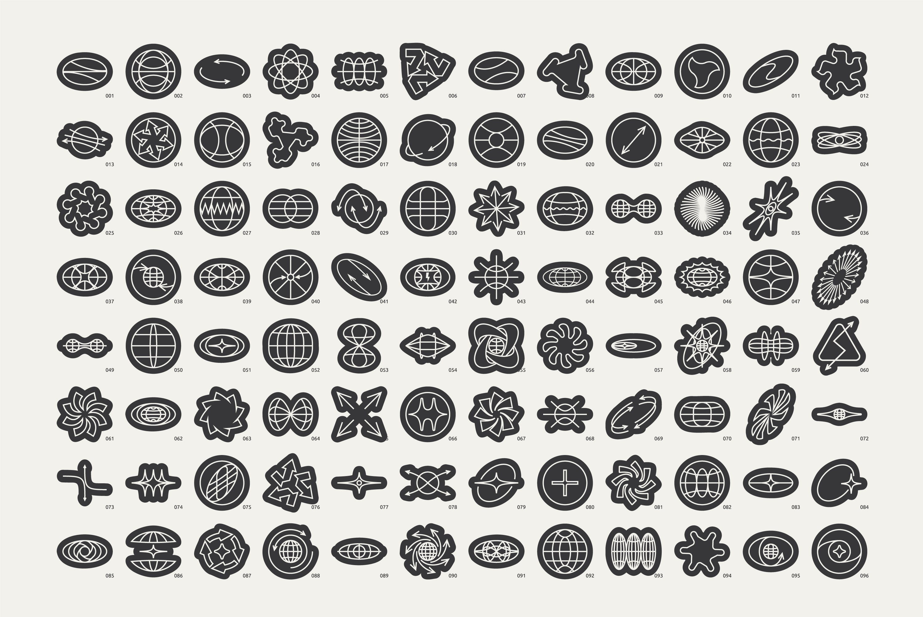 96 Linear Vector Shapes - Part 2 Vanzyst
