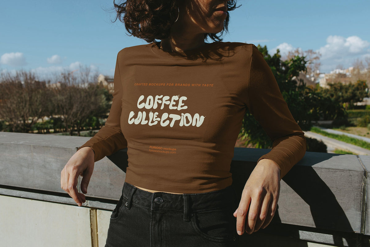 Long Sleeve T-Shirt Mockup 01CC Furioso Mockups