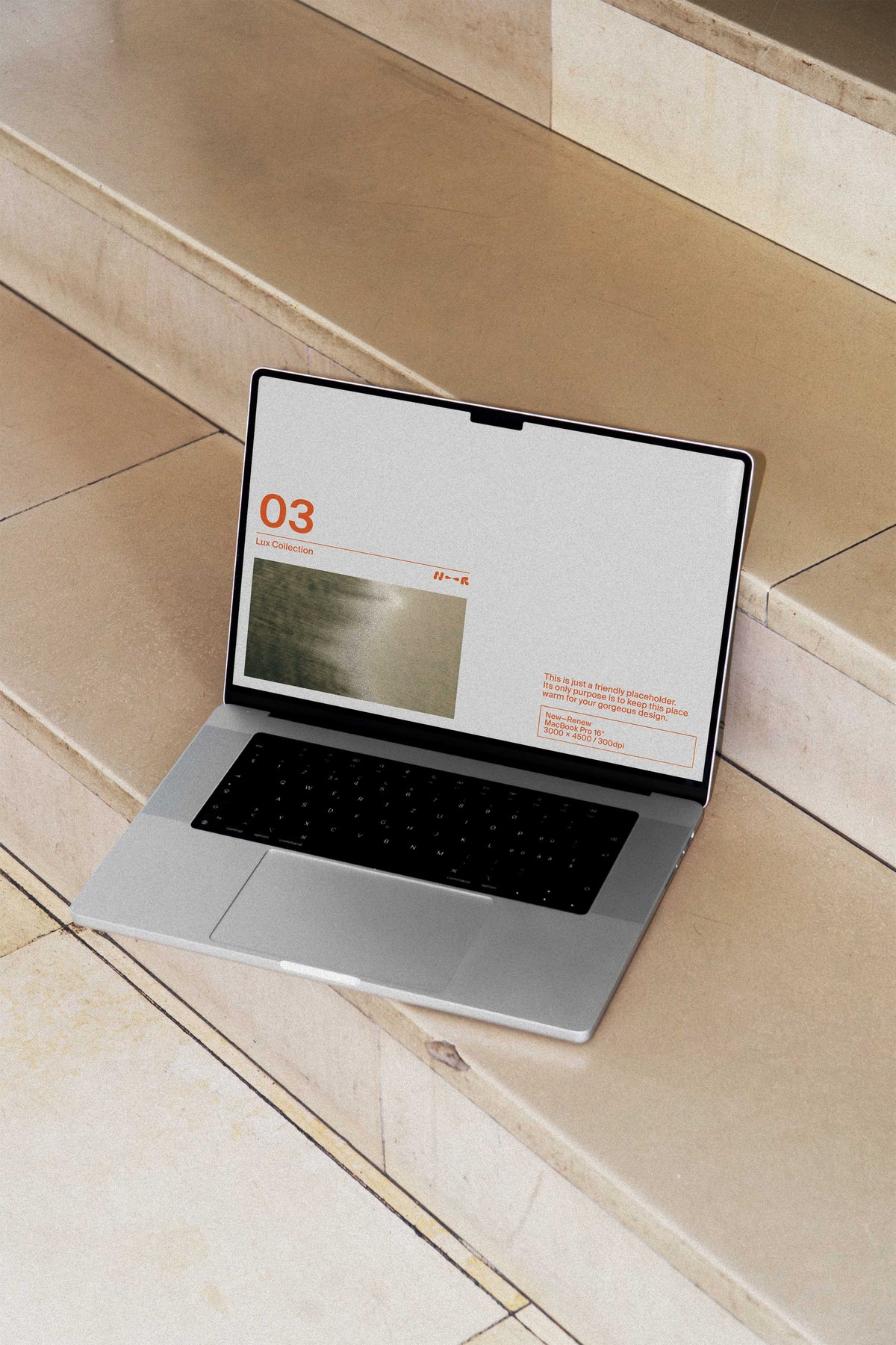 Vintage Staircase MacBook Pro Mockup • LUX 003 New—Renew