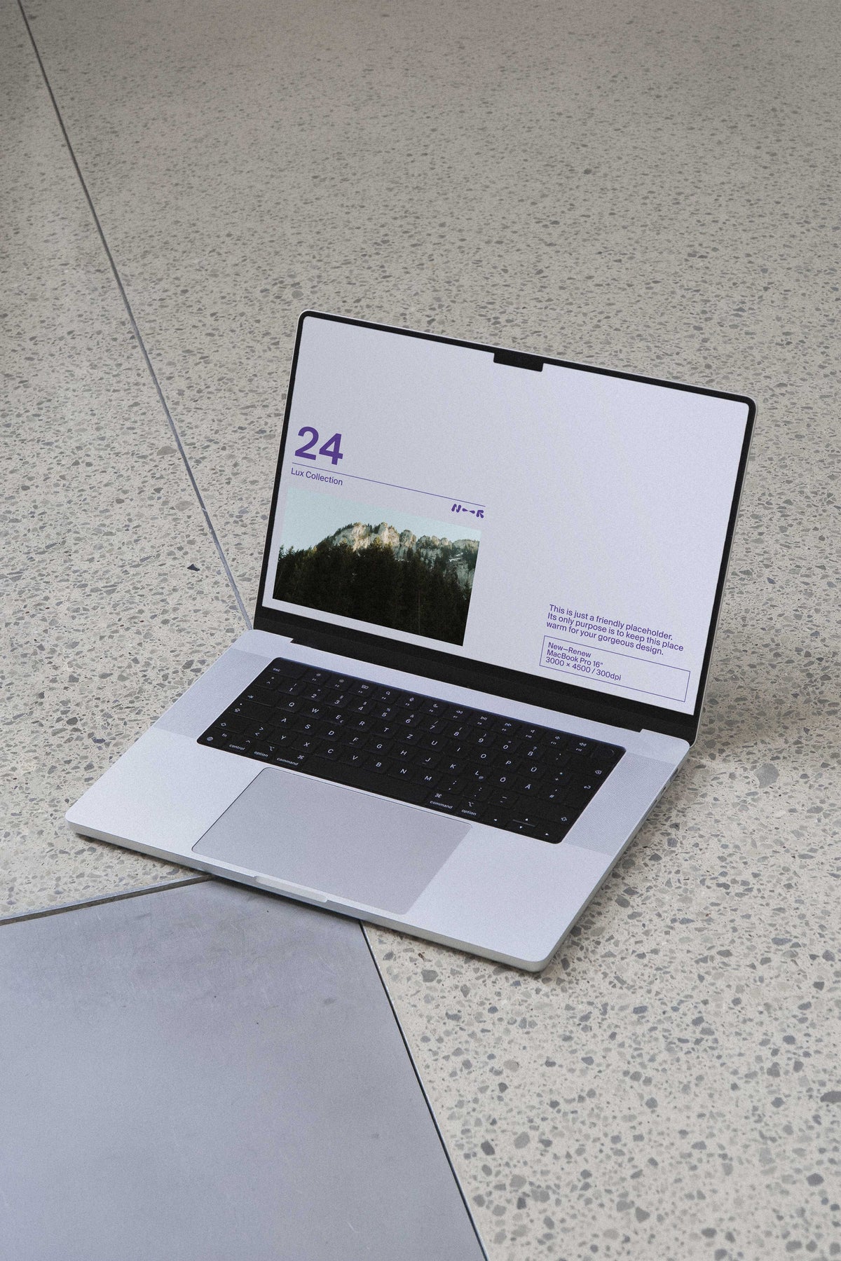 Industrial MacBook Pro Mockup • LUX 024 New—Renew