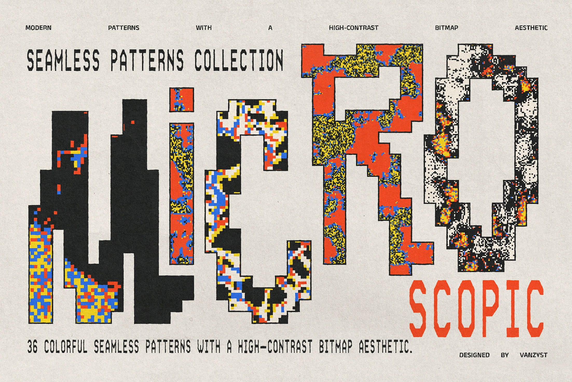 Microscopic Seamless Patterns Collection Vanzyst