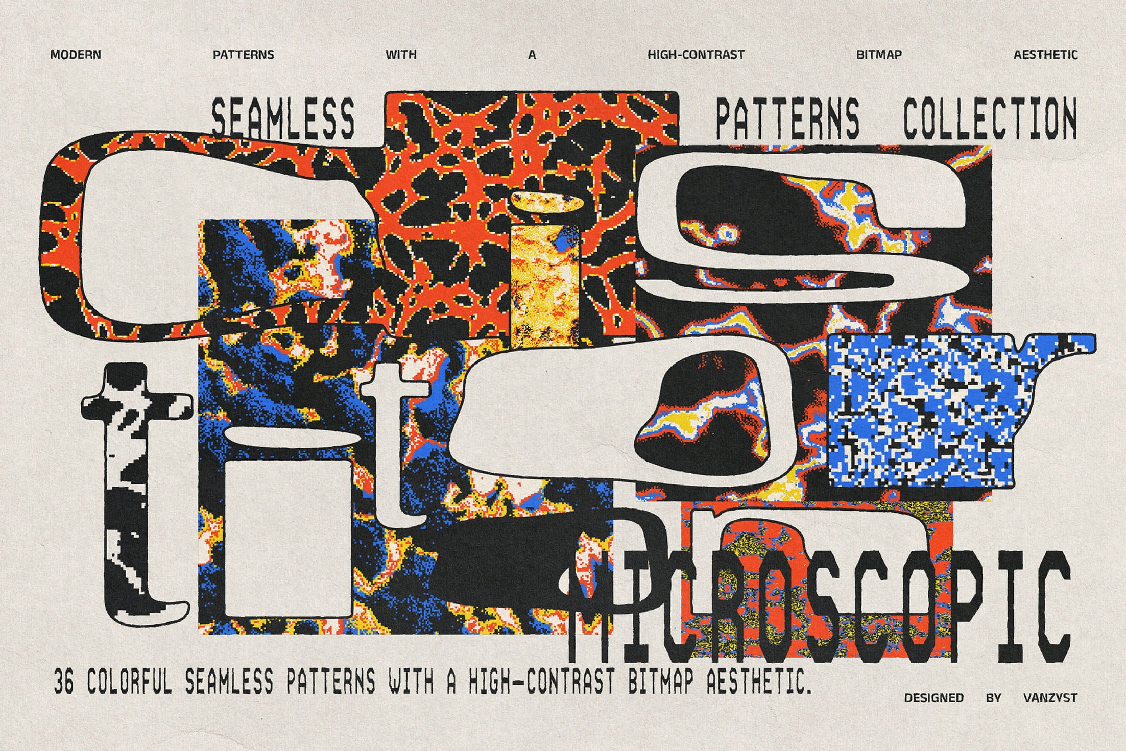 Microscopic Seamless Patterns Collection Vanzyst