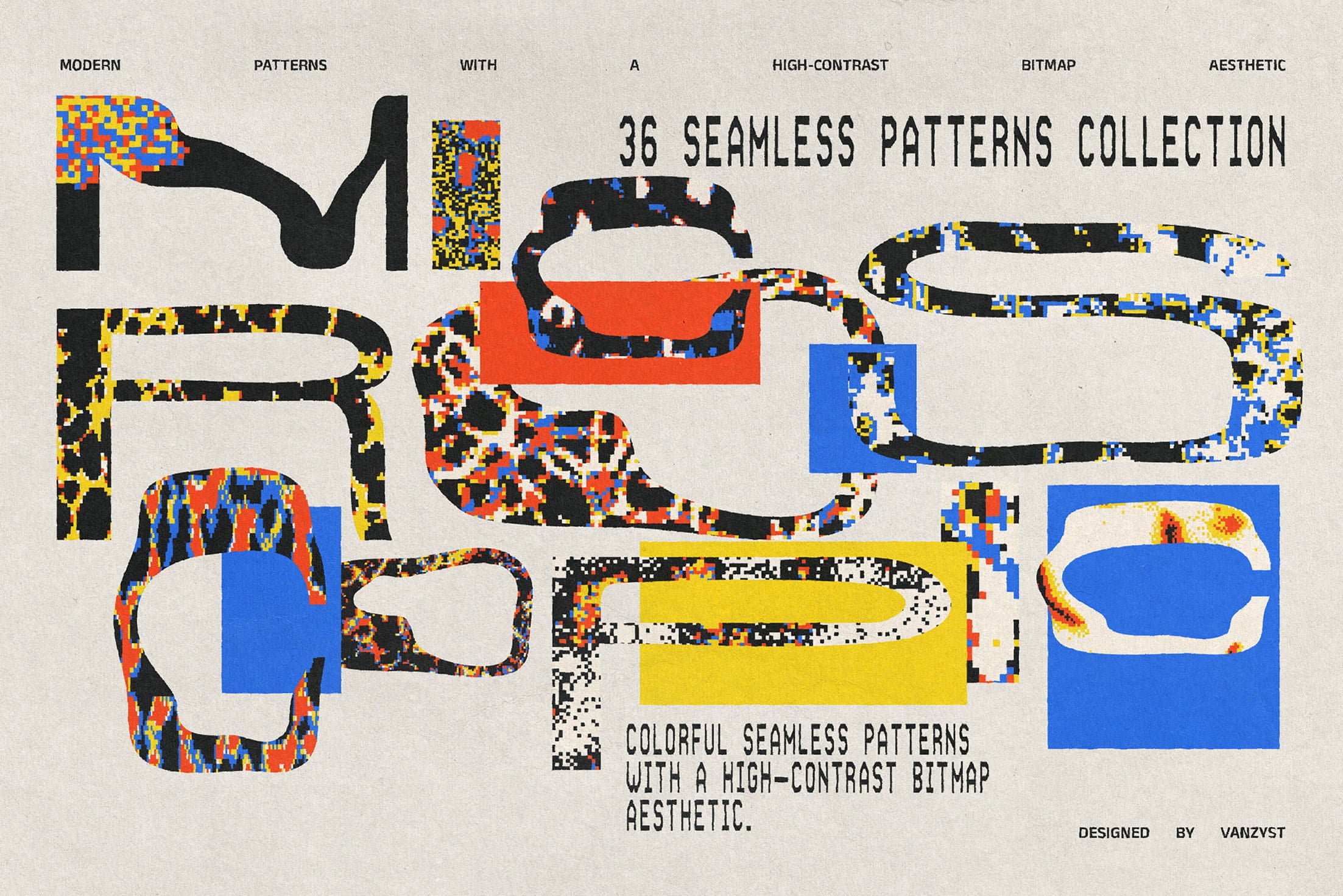 Microscopic Seamless Patterns Collection Vanzyst
