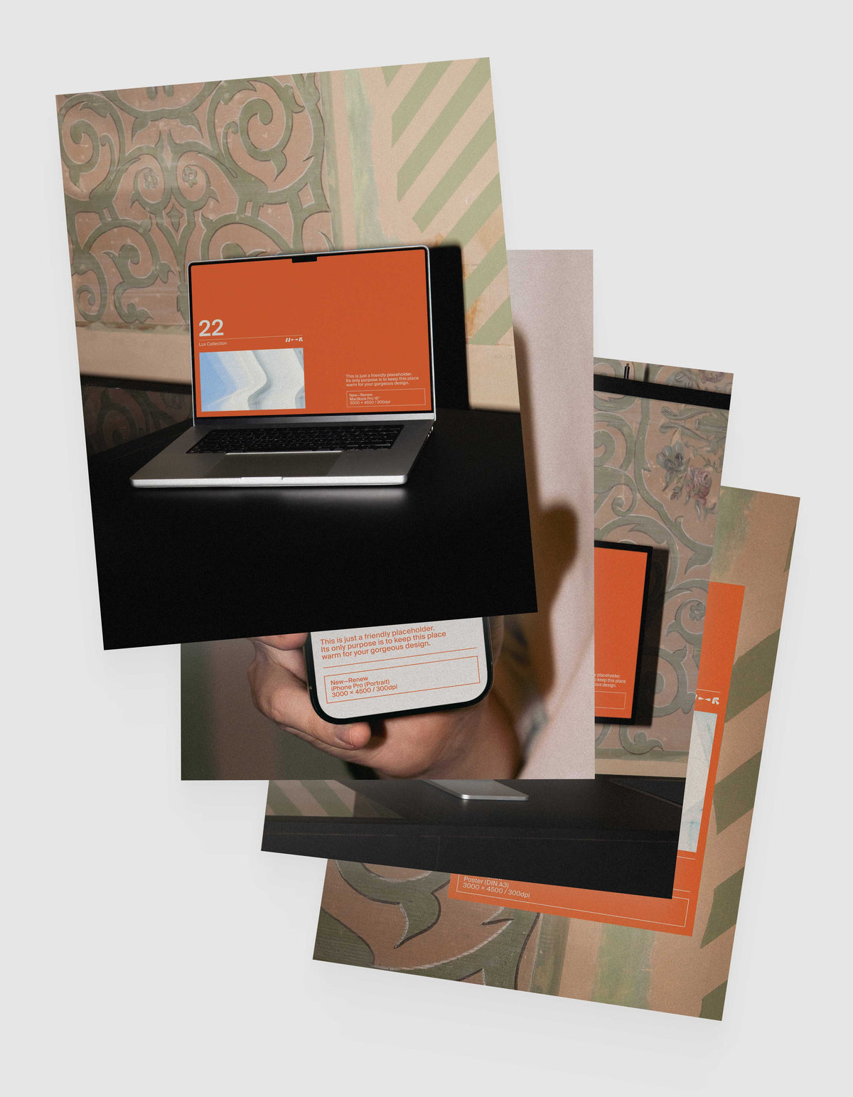 Mid-century Vintage Mockup Bundle New—Renew