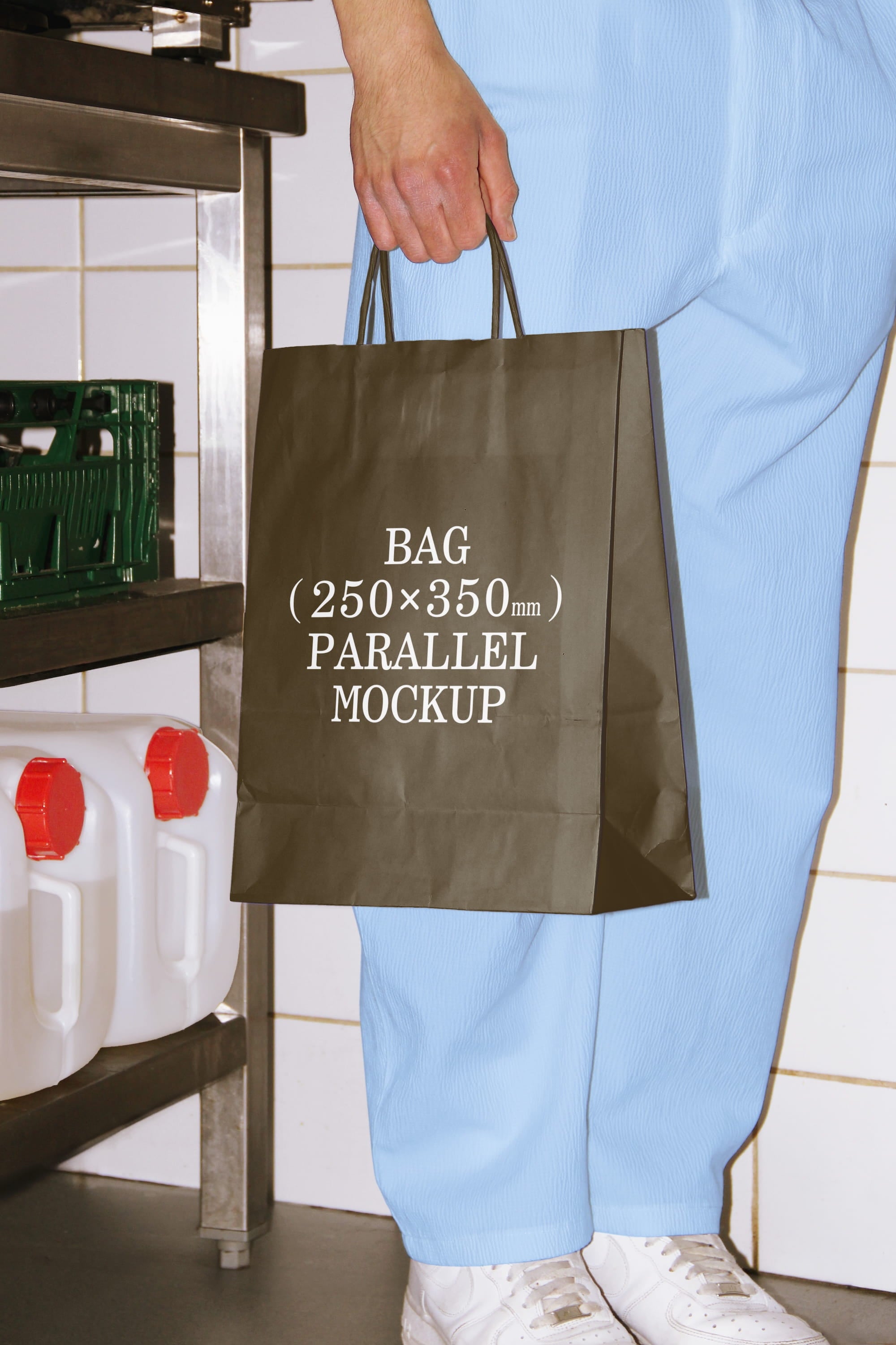 Paper Bag Mockup BI-A-38 Parallel Mockup