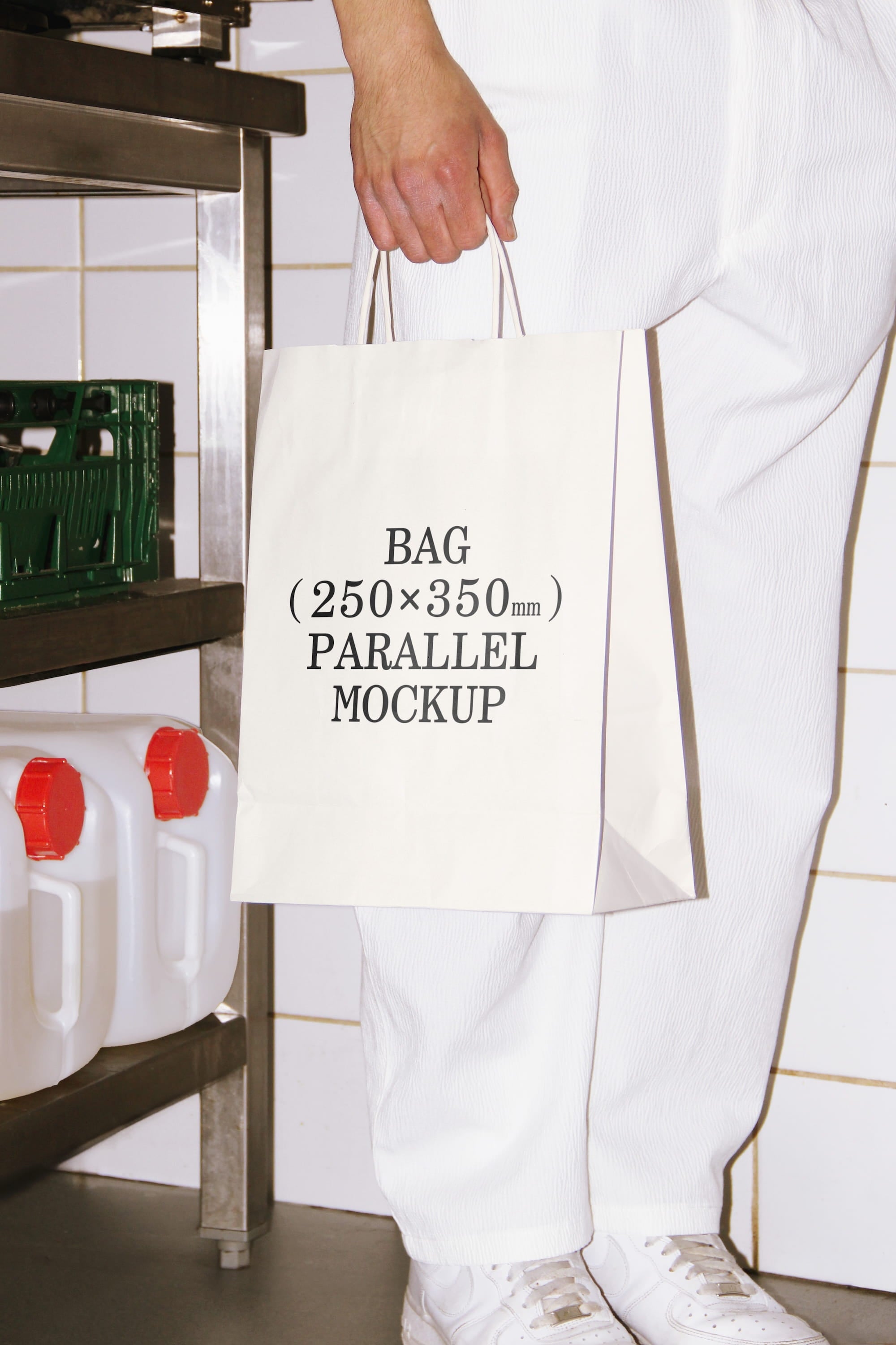 Paper Bag Mockup BI-A-38 Parallel Mockup