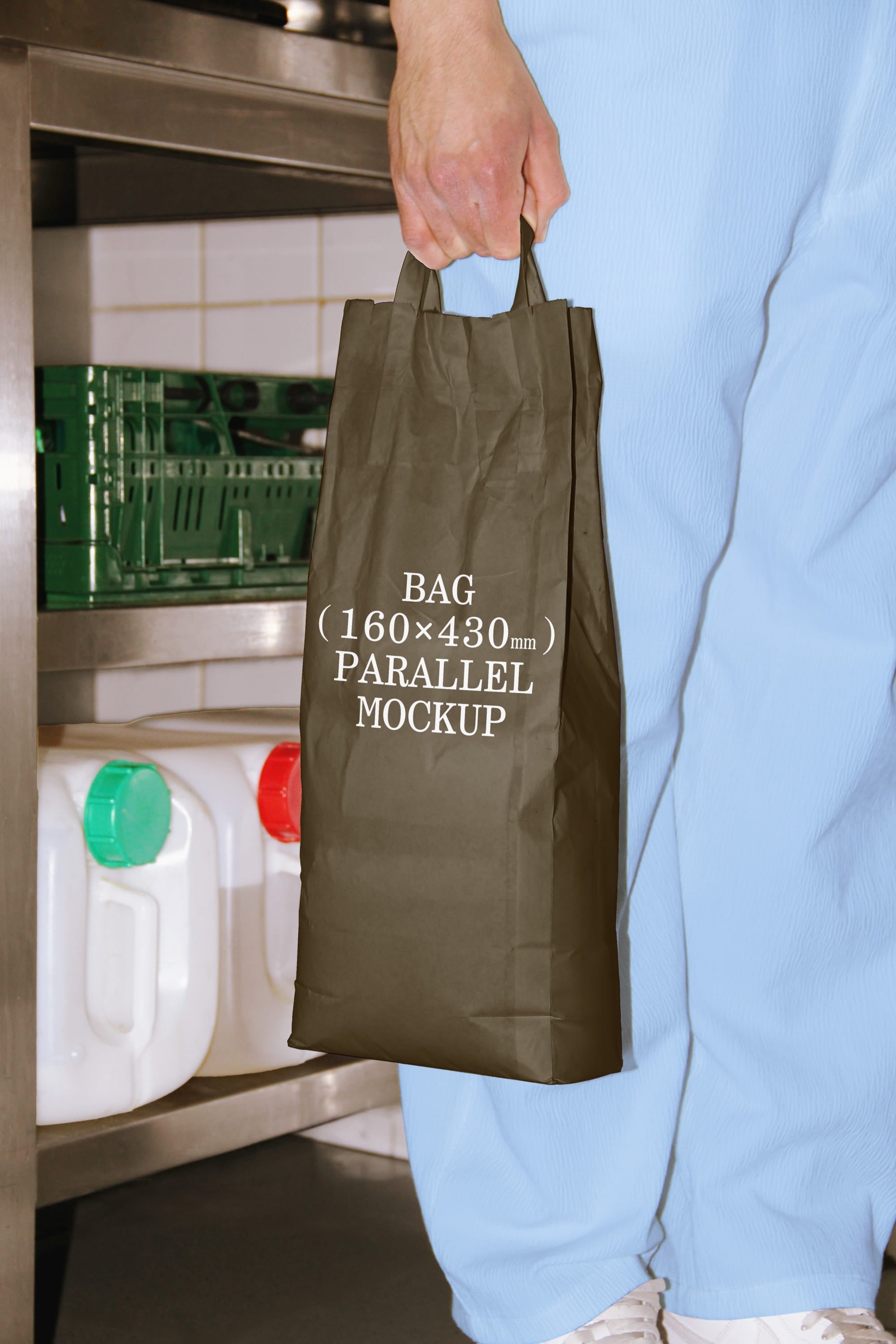 Paper Bag Mockup BI-A-39 Parallel Mockup