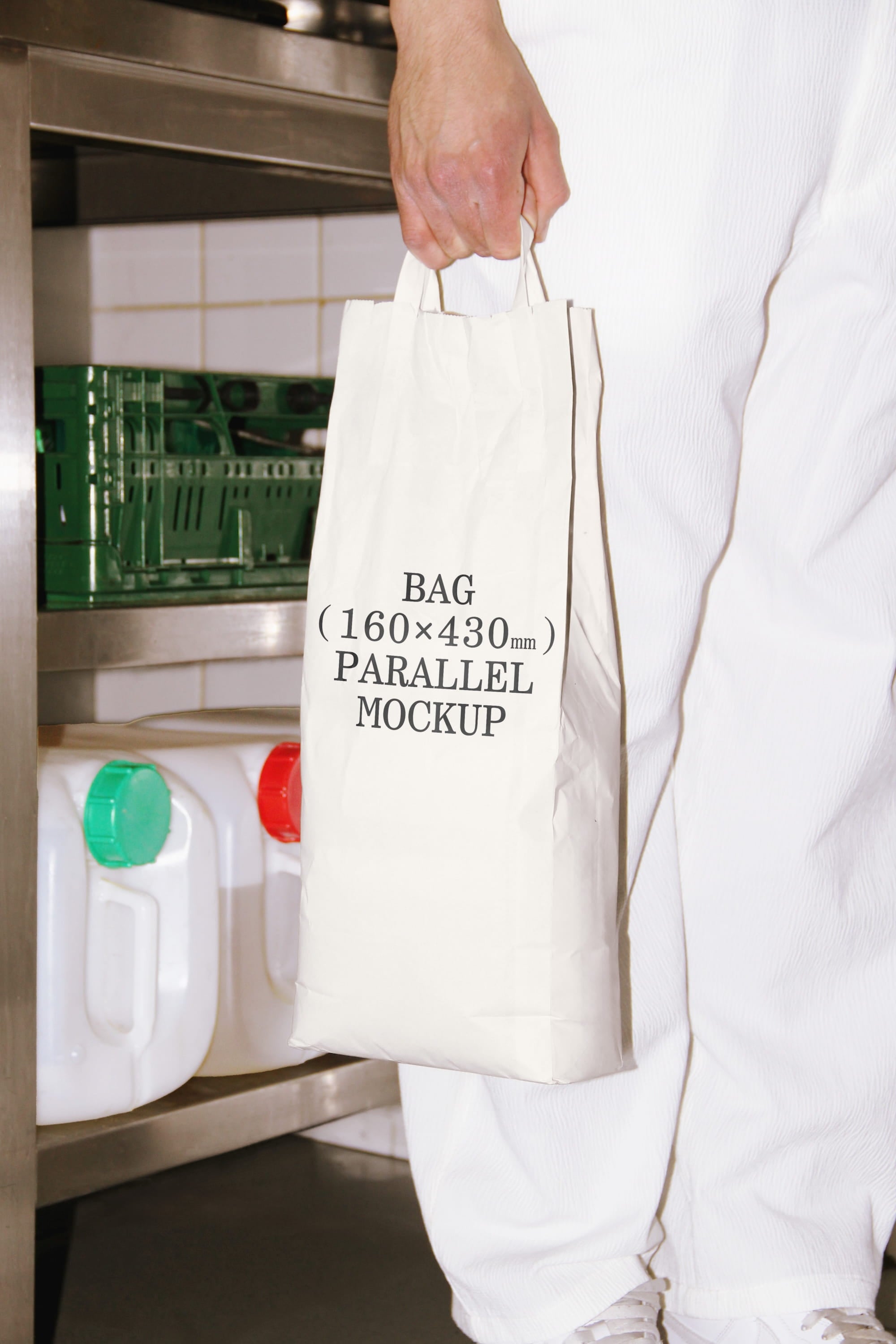 Paper Bag Mockup BI-A-39 Parallel Mockup