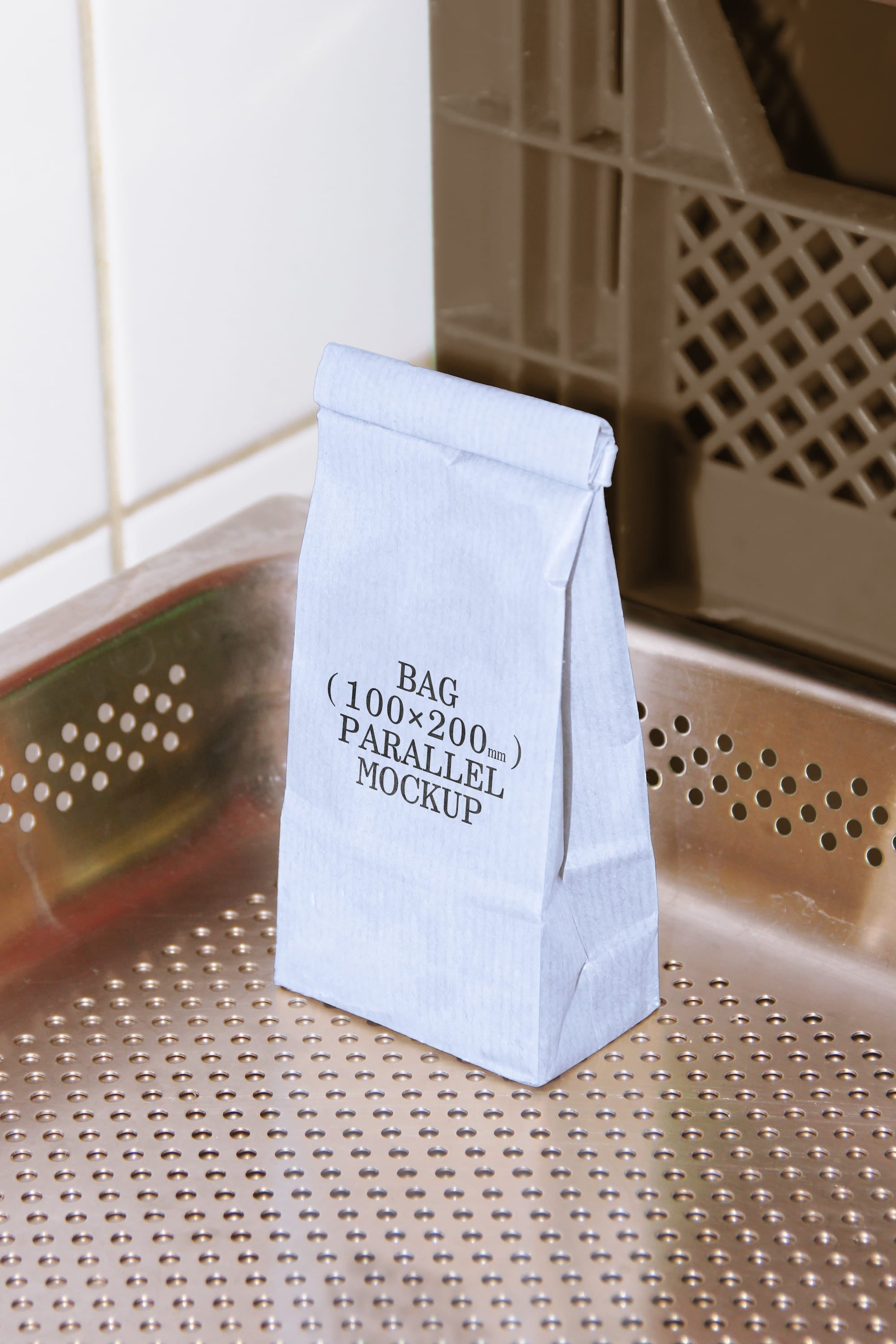Paper Bag Mockup BI-A-52 Parallel Mockup