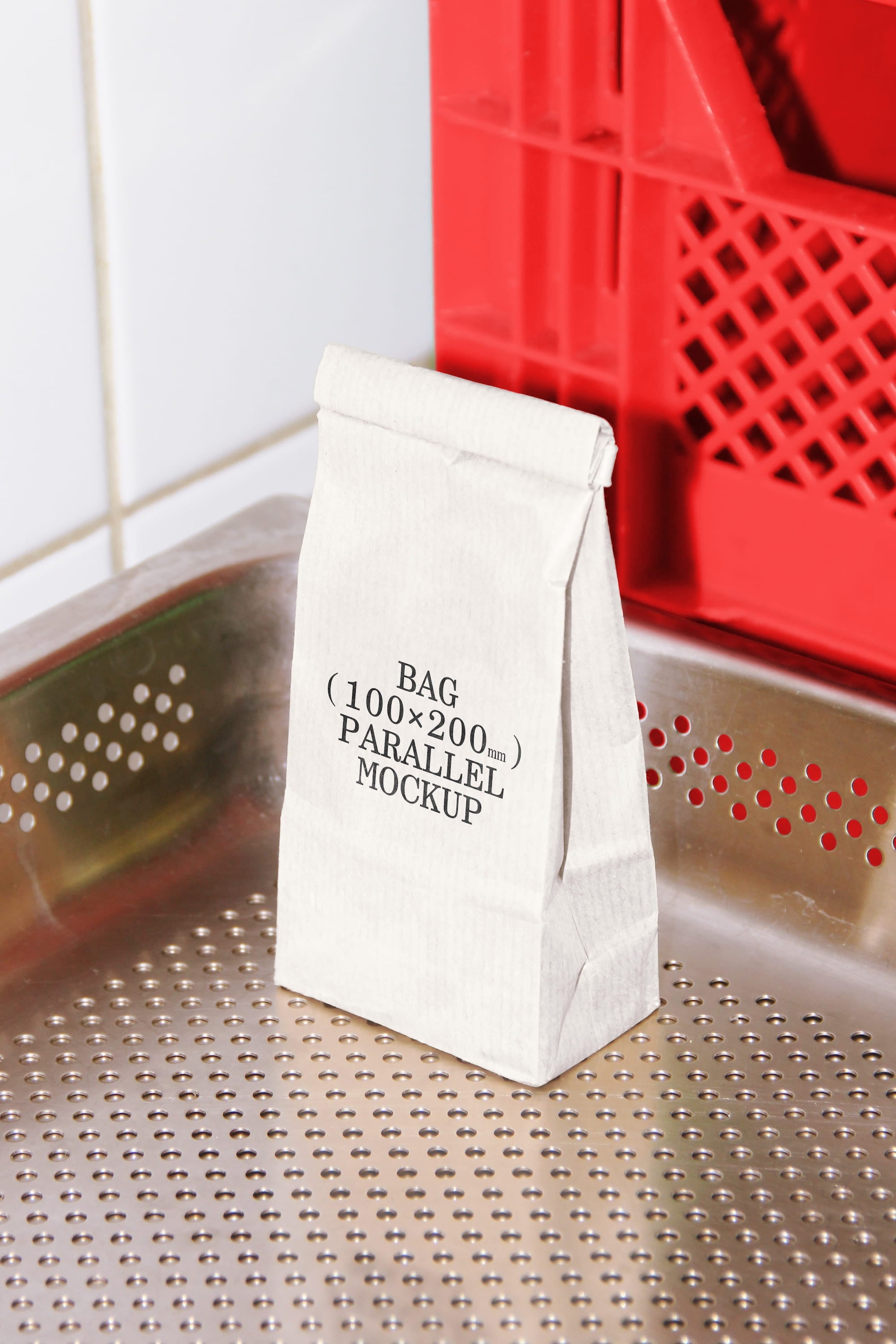 Paper Bag Mockup BI-A-52 Parallel Mockup