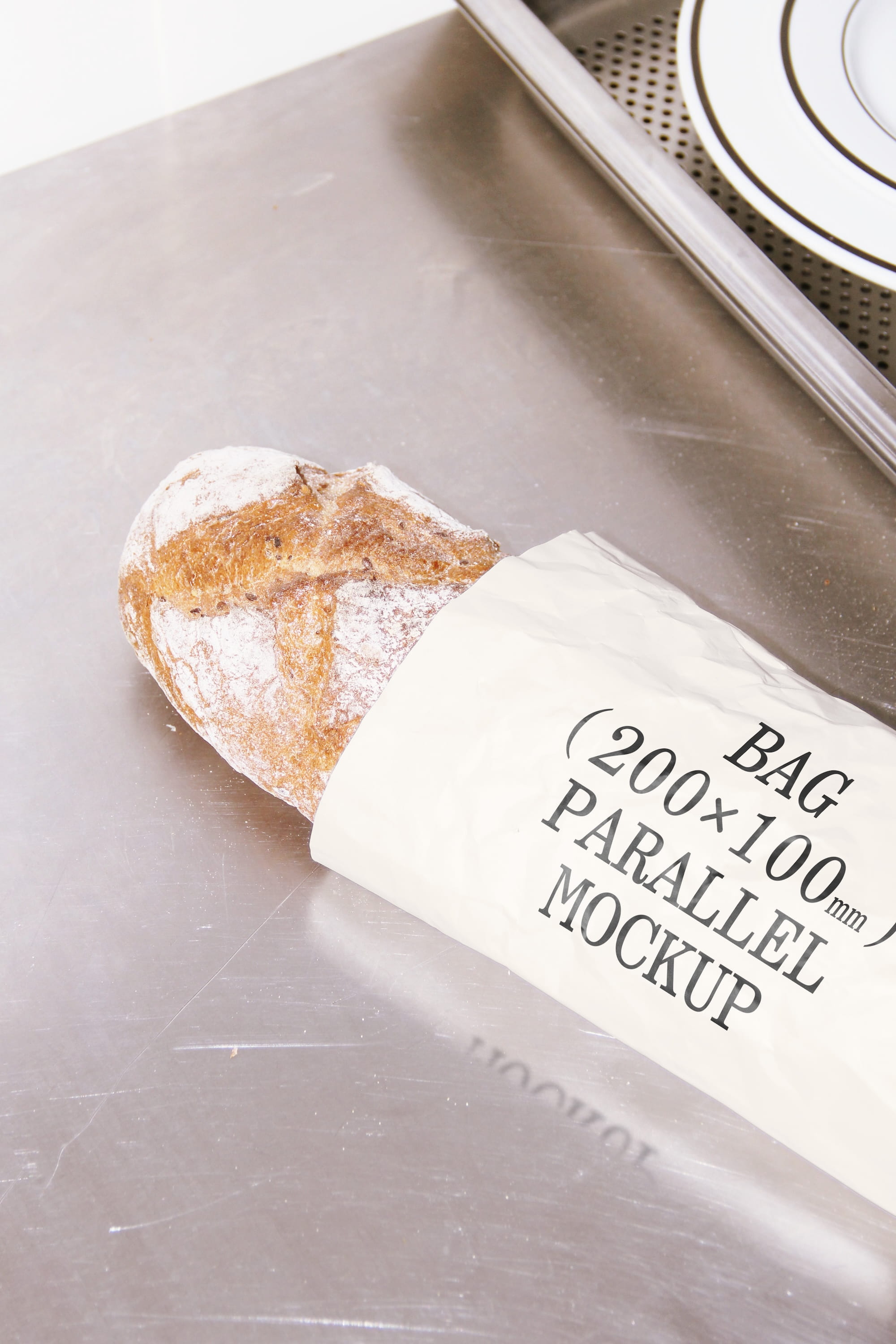 Takeaway Bag Mockup BI-A-55 Parallel Mockup