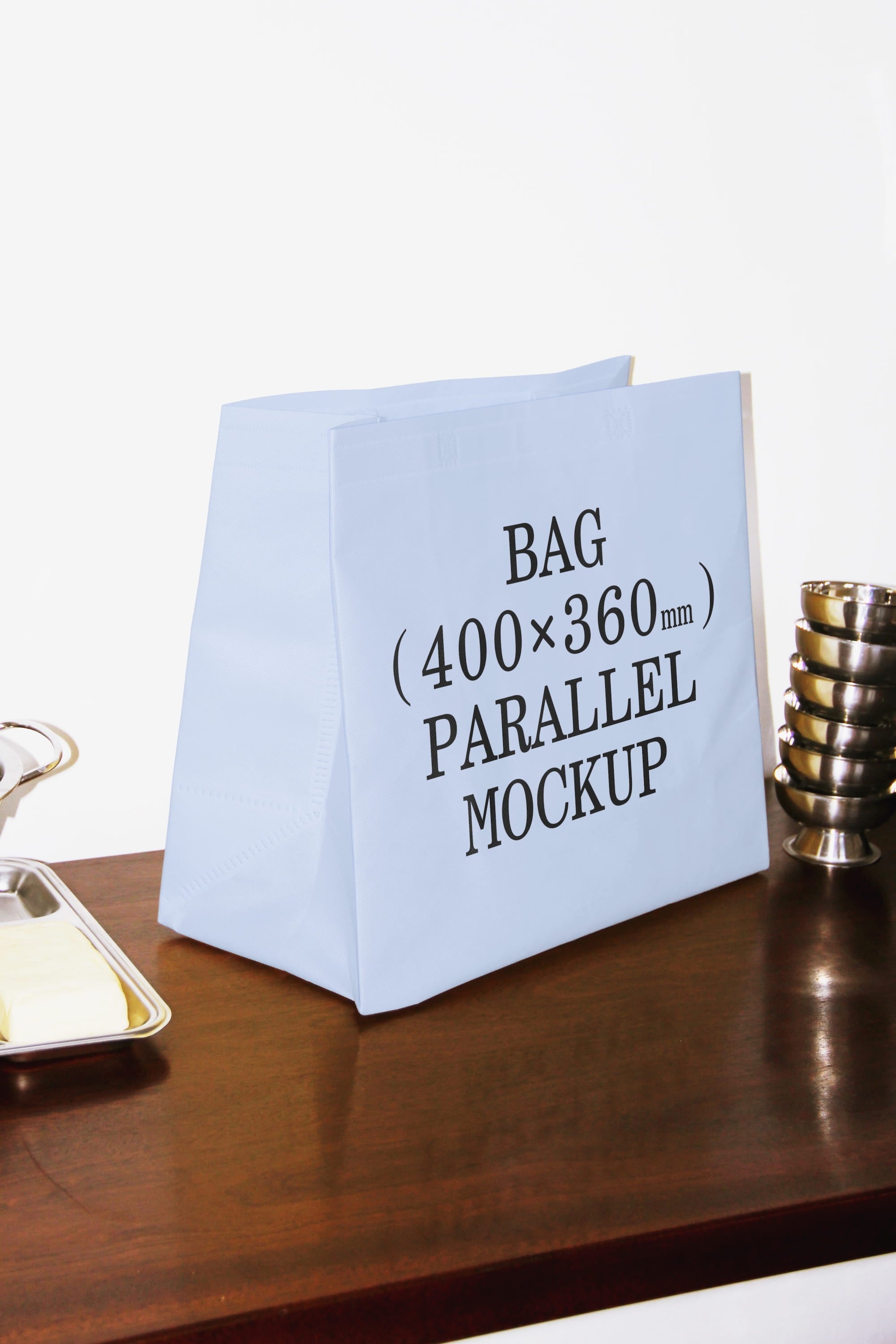 Paper Bag Mockup BI-A-68 Parallel Mockup