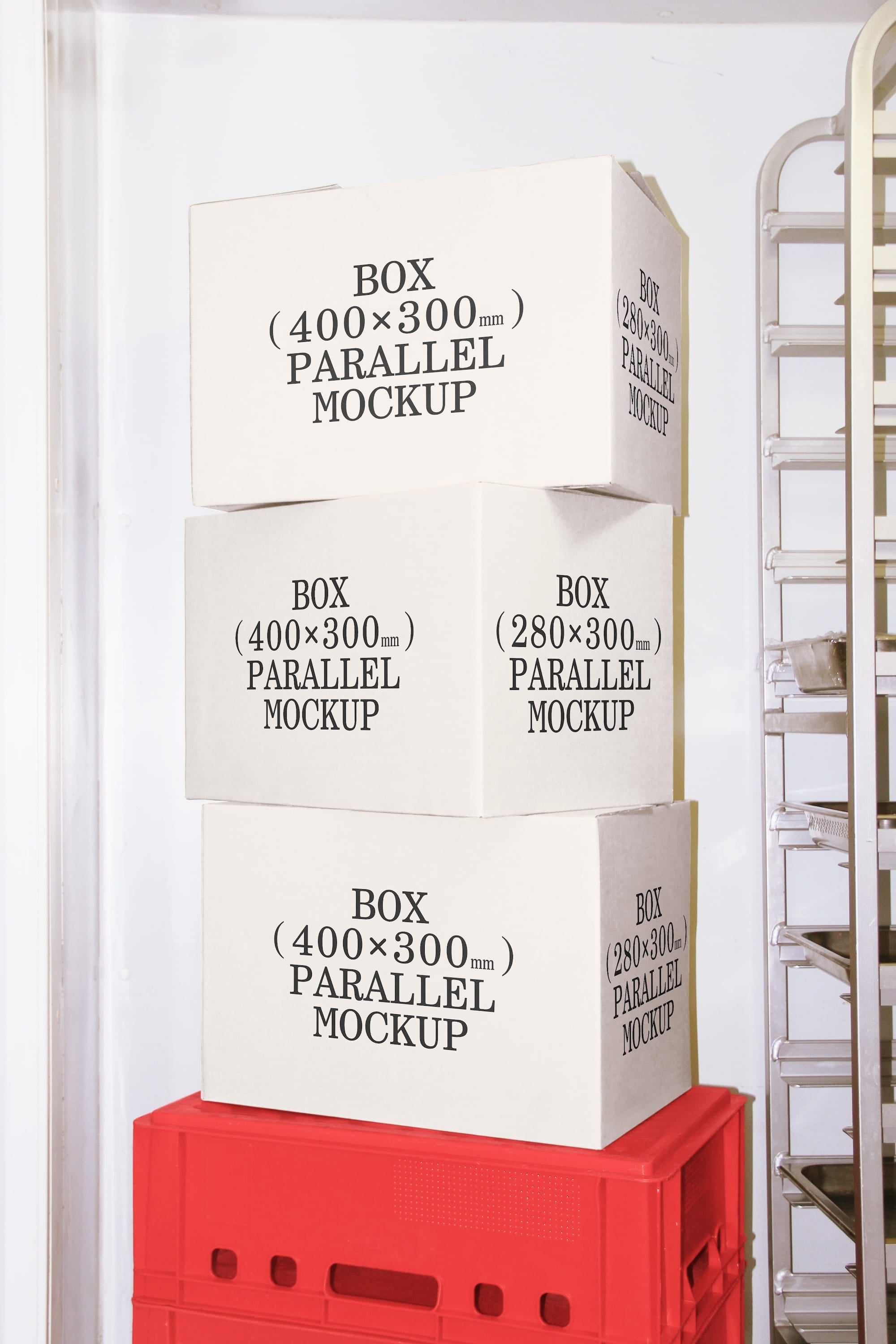 Box Mockup BI-A-31 Parallel Mockup