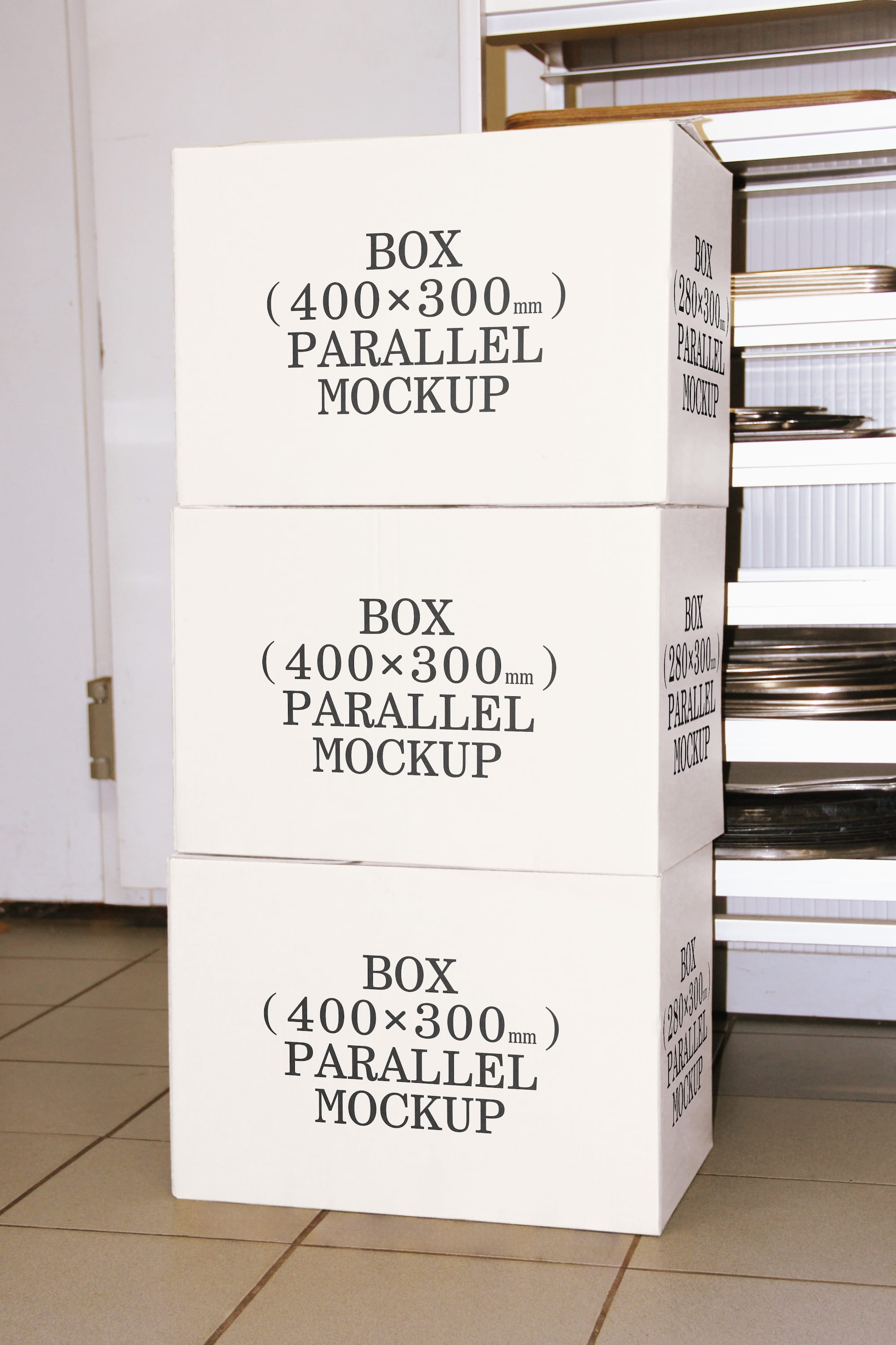 Box Mockup BI-A-33 Parallel Mockup