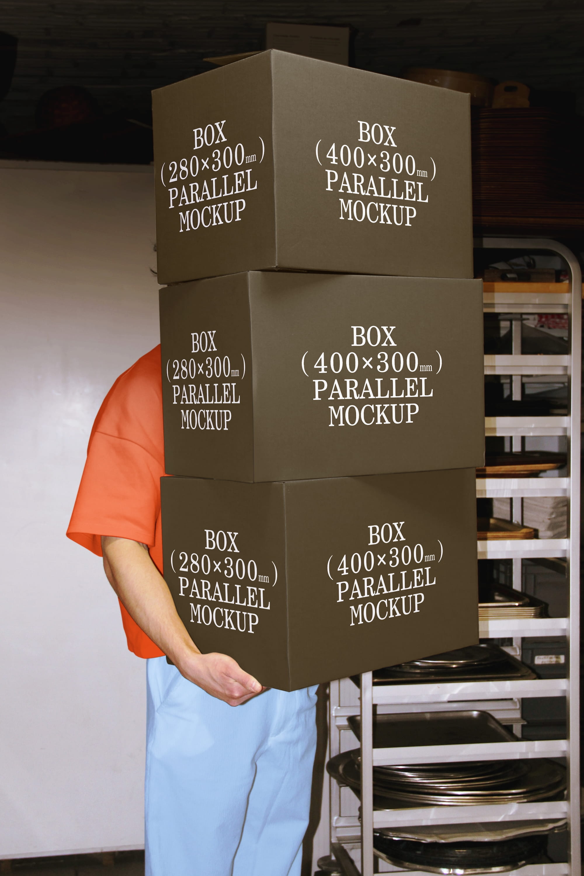 Box Mockup BI-A-34 Parallel Mockup