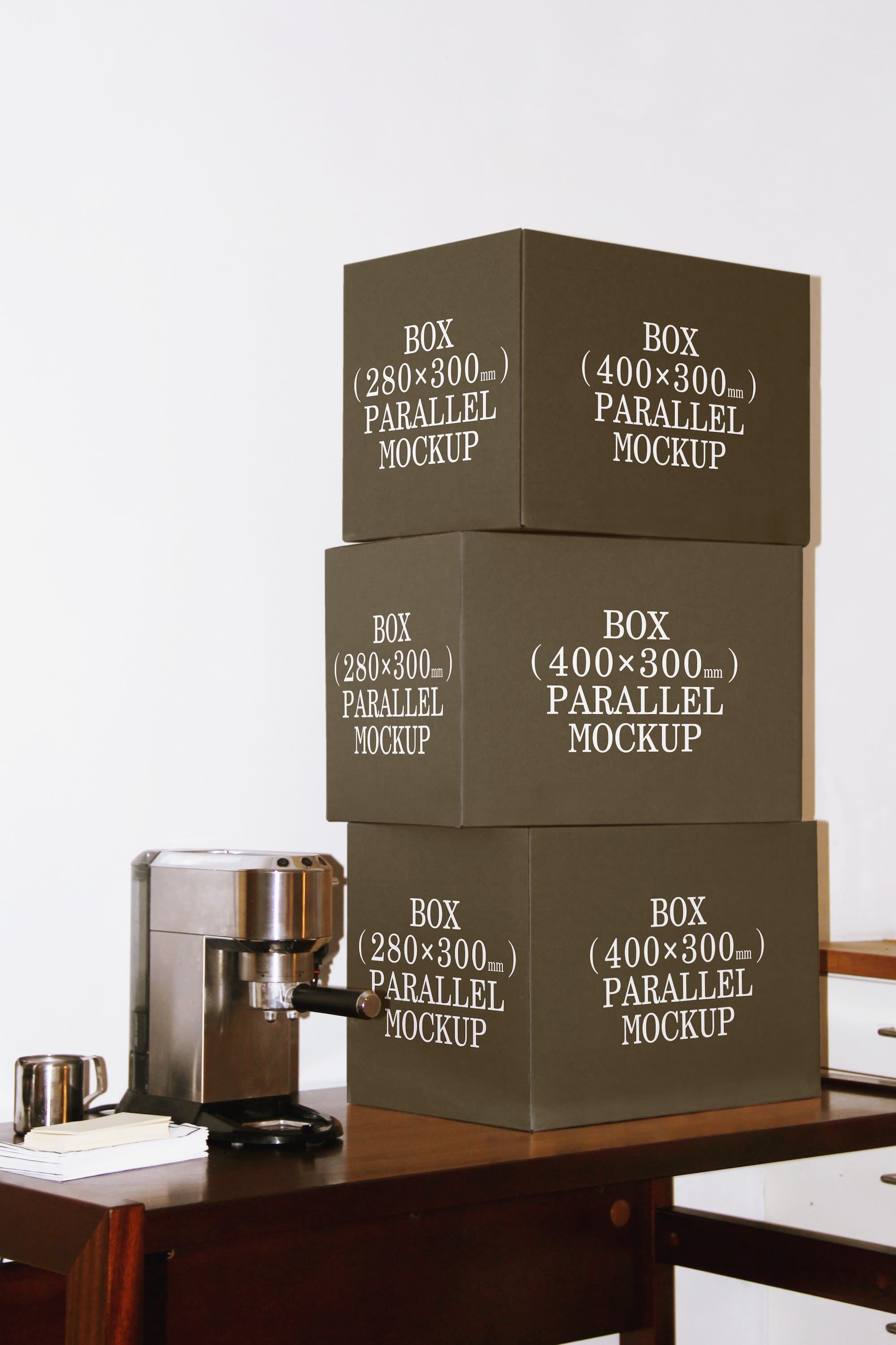 Box Mockup BI-A-58 Parallel Mockup