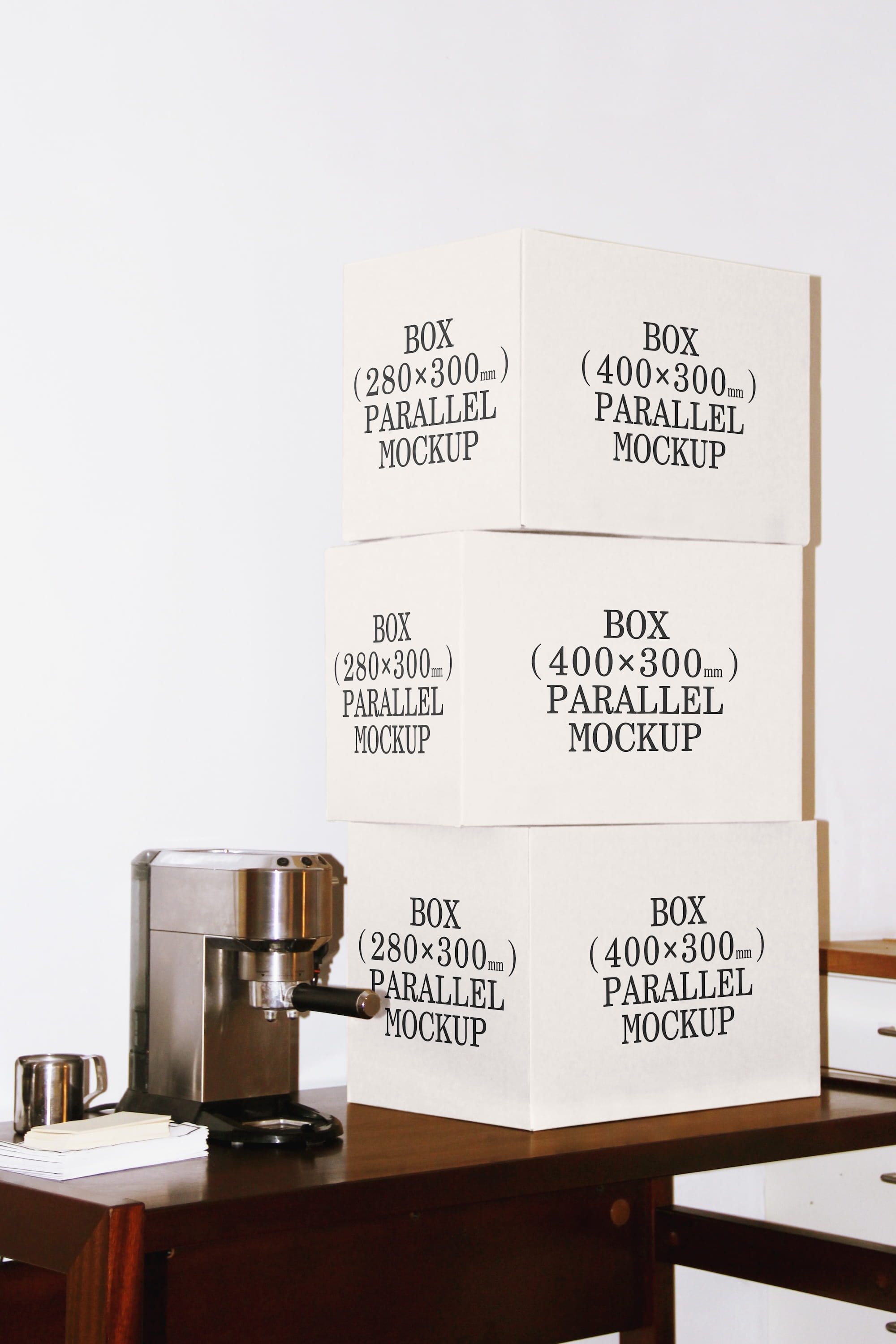 Box Mockup BI-A-58 Parallel Mockup