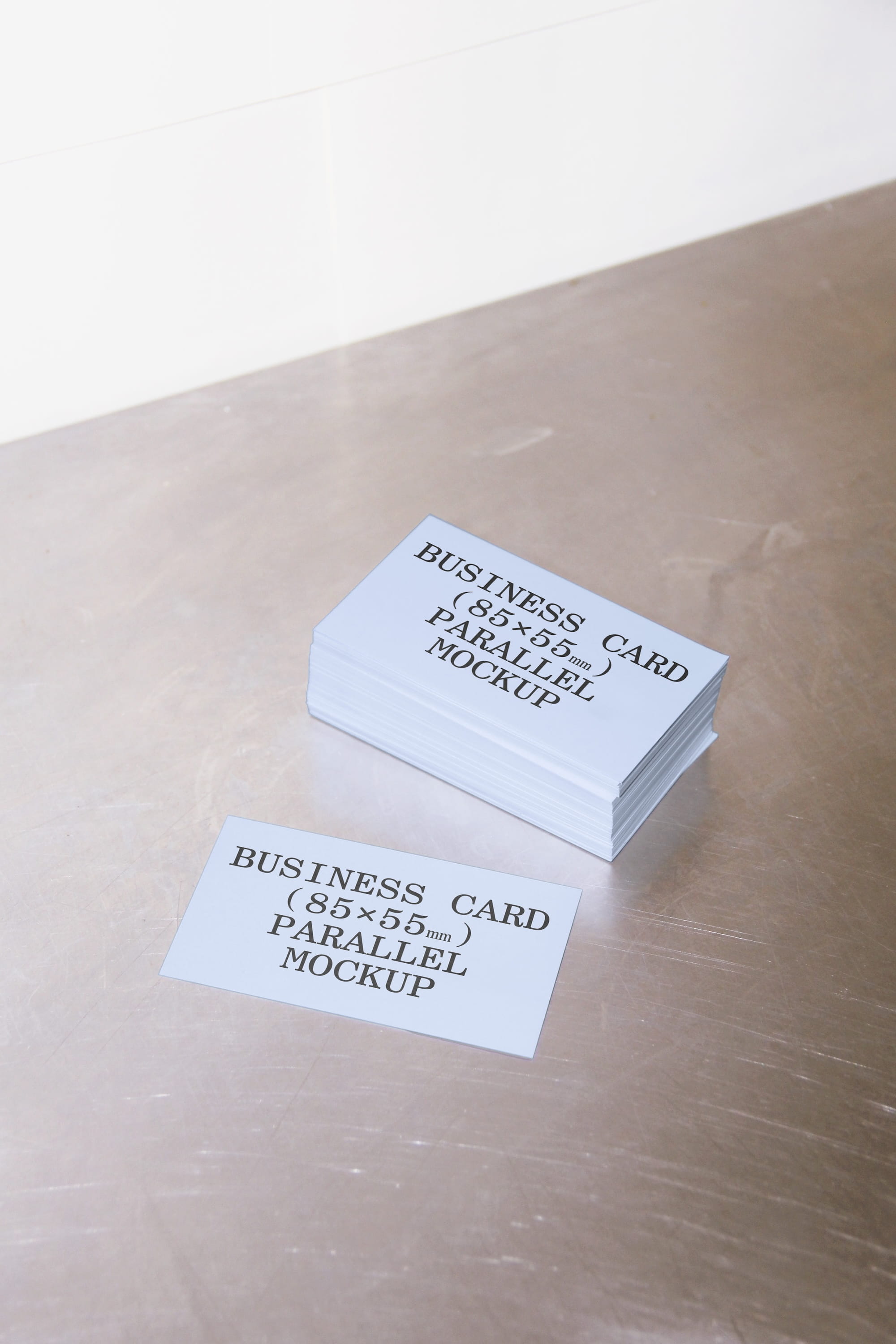 Business Card Mockup BI-A-48 Parallel Mockup