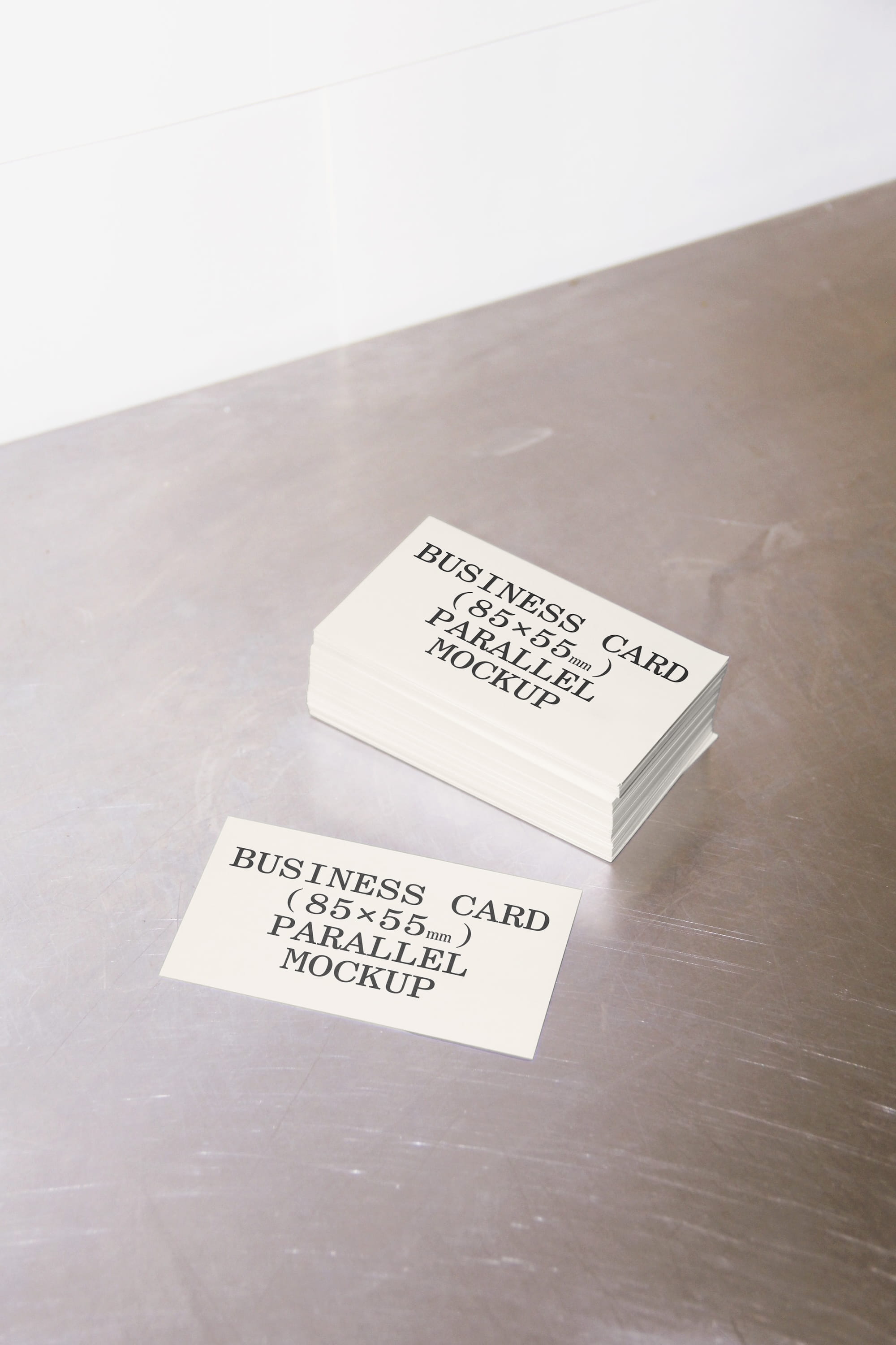 Business Card Mockup BI-A-48 Parallel Mockup