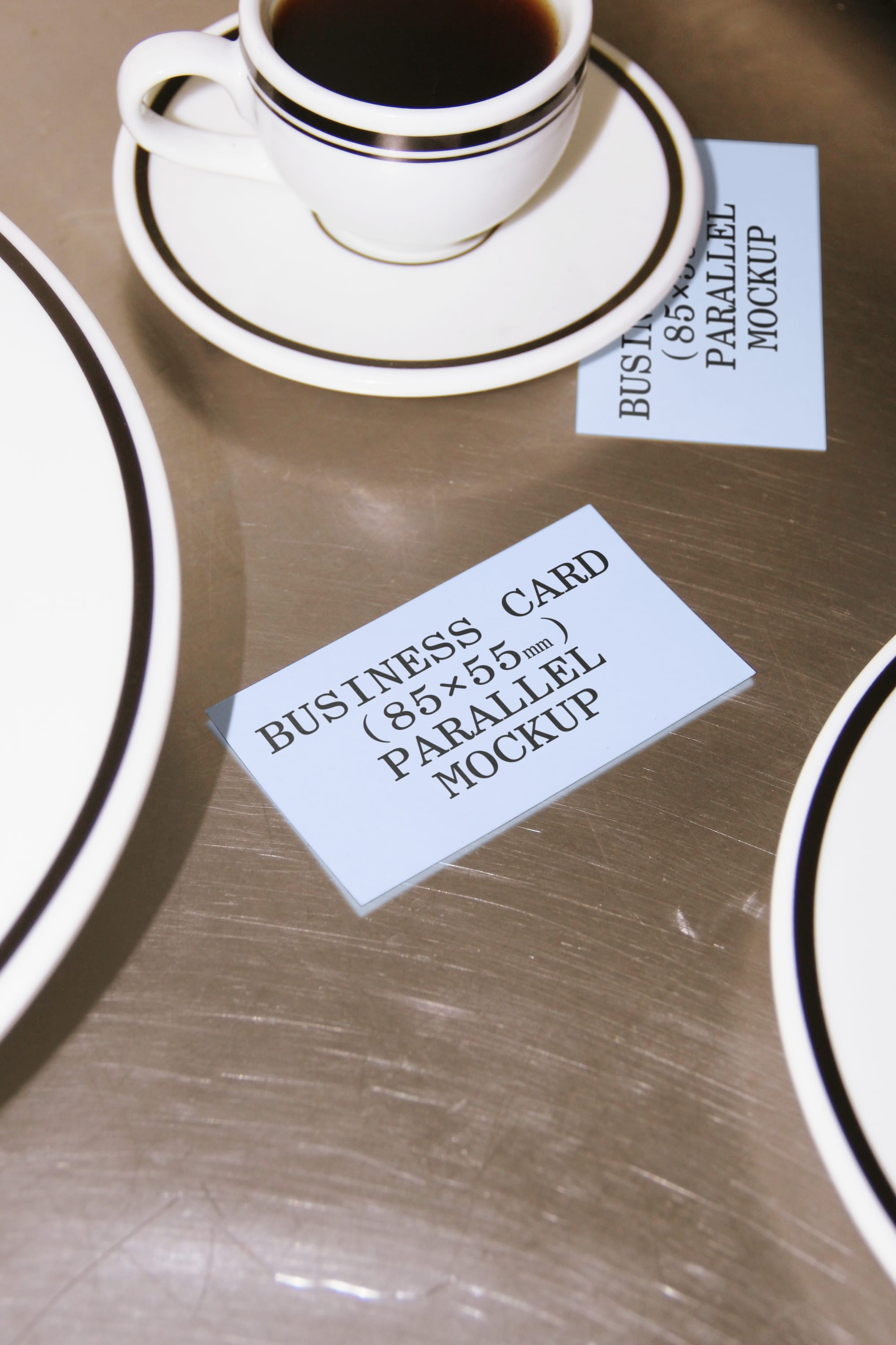 Business Card Mockup BI-A-53 Parallel Mockup