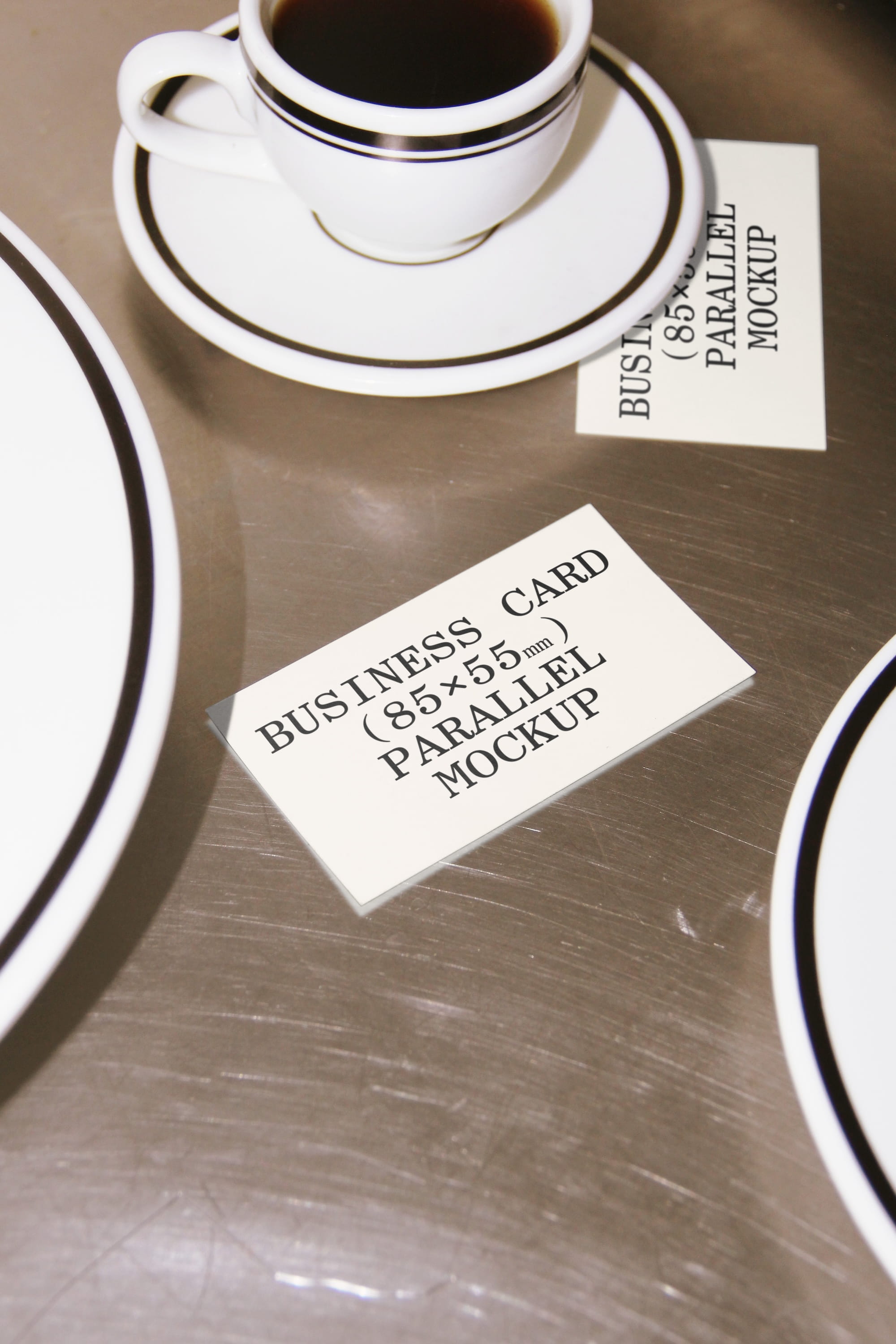 Business Card Mockup BI-A-53 Parallel Mockup