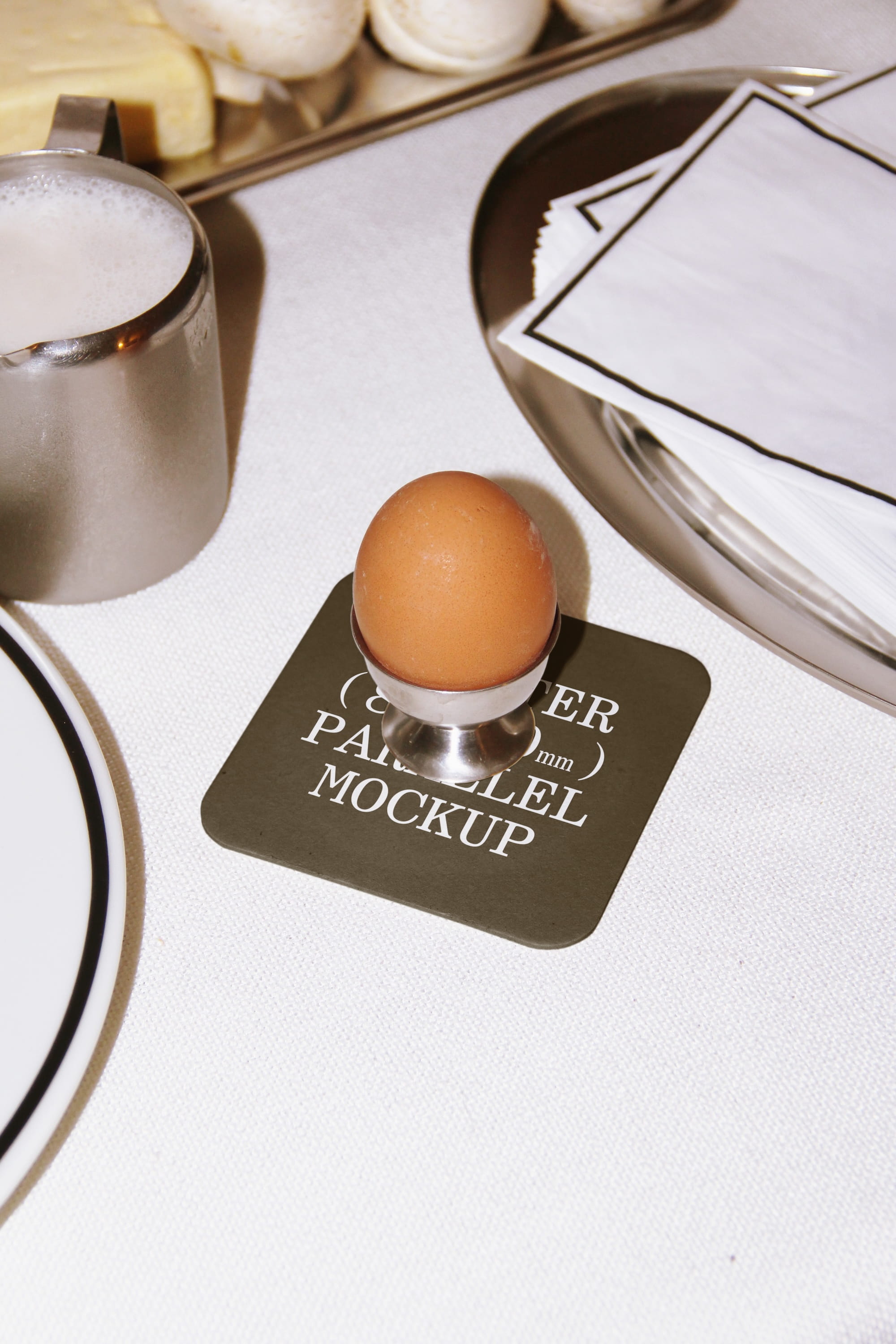 Coaster Mockup BI-A-01 Parallel Mockup