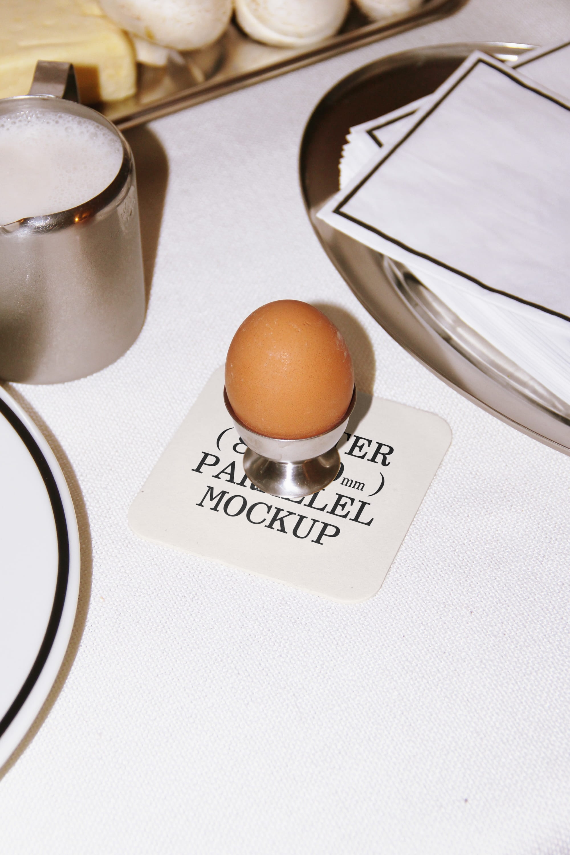 Coaster Mockup BI-A-01 Parallel Mockup