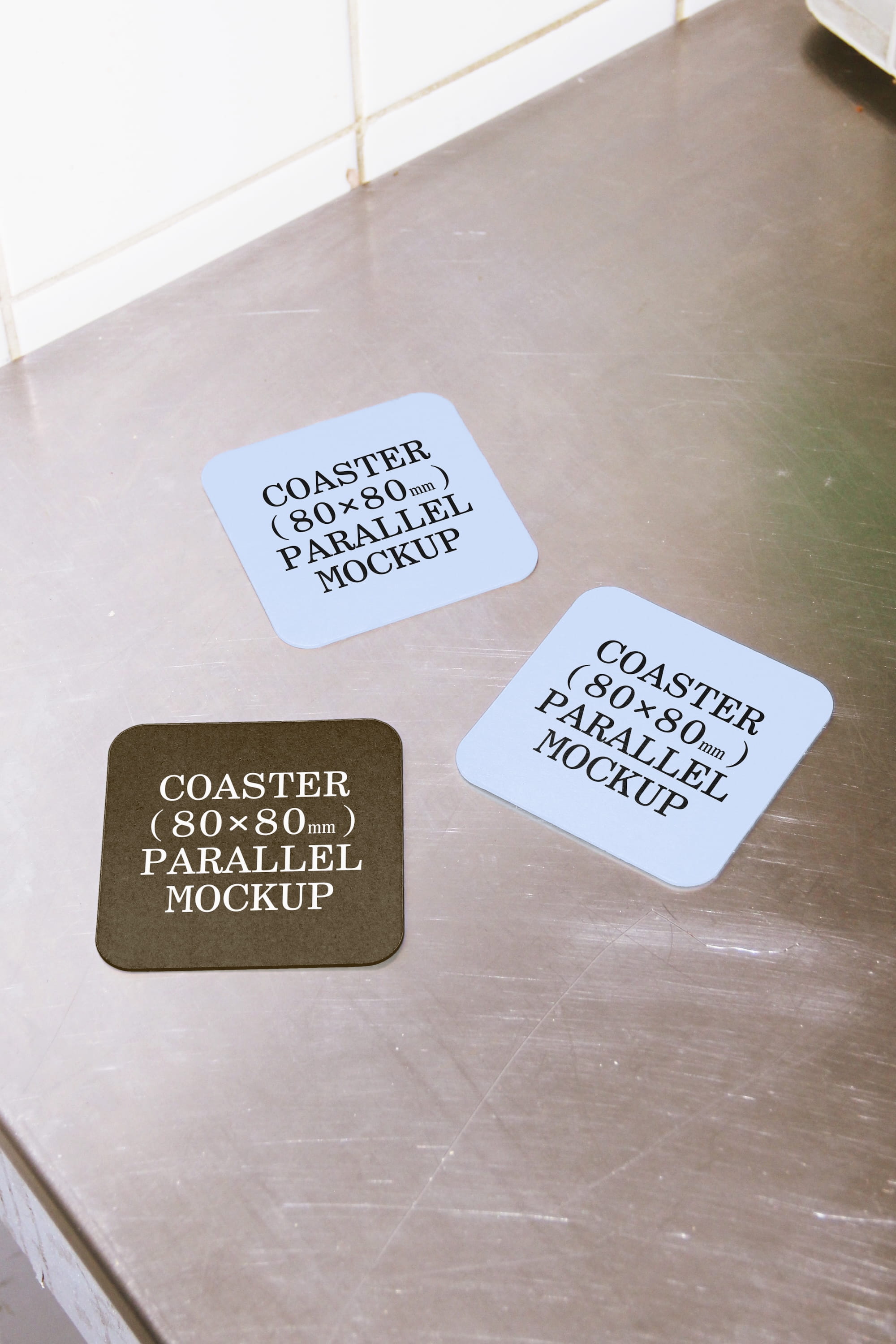 Coaster Mockup BI-A-45 Parallel Mockup