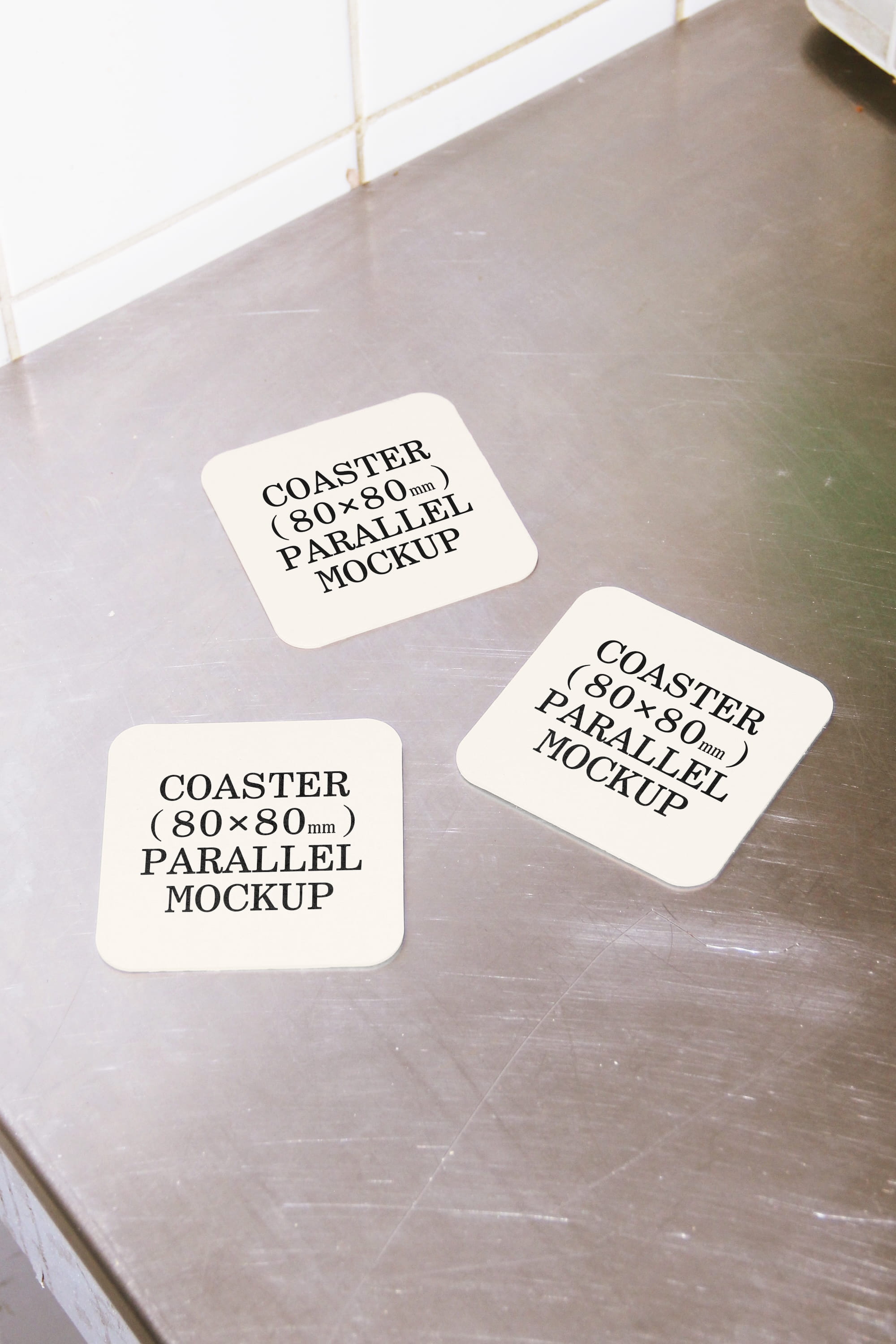 Coaster Mockup BI-A-45 Parallel Mockup