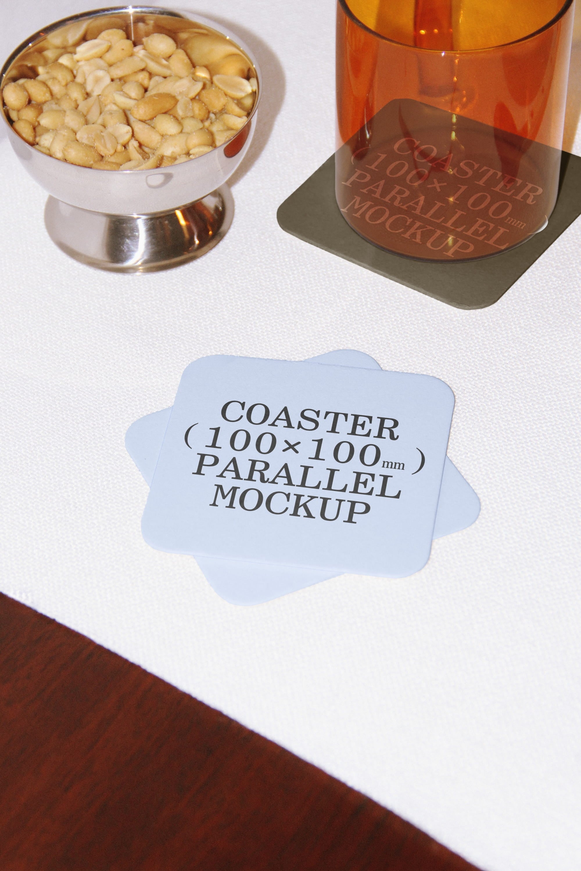 Coaster Mockup BI-A-66 Parallel Mockup
