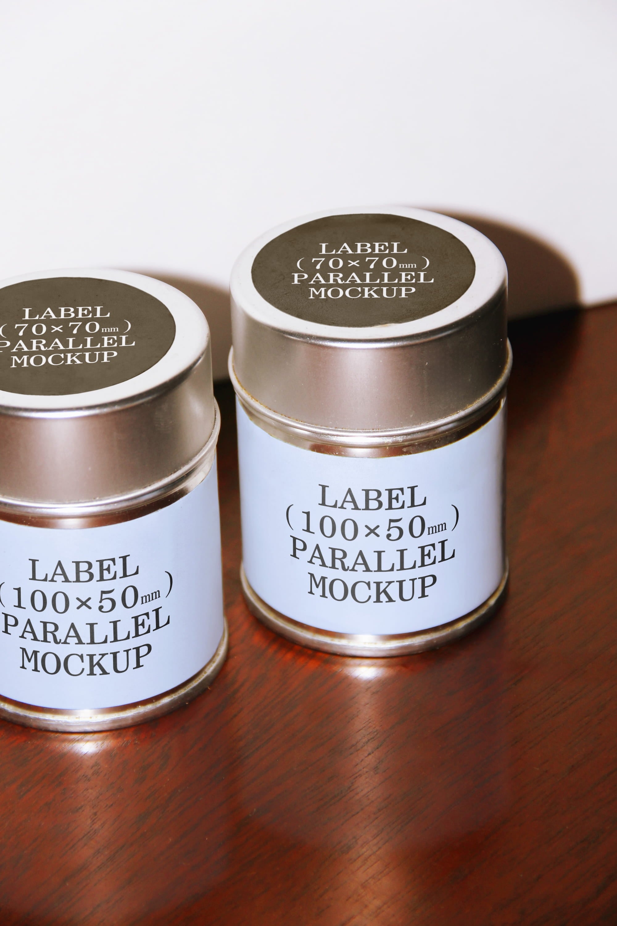 Tin Canister Mockup BI-A-64 Parallel Mockup