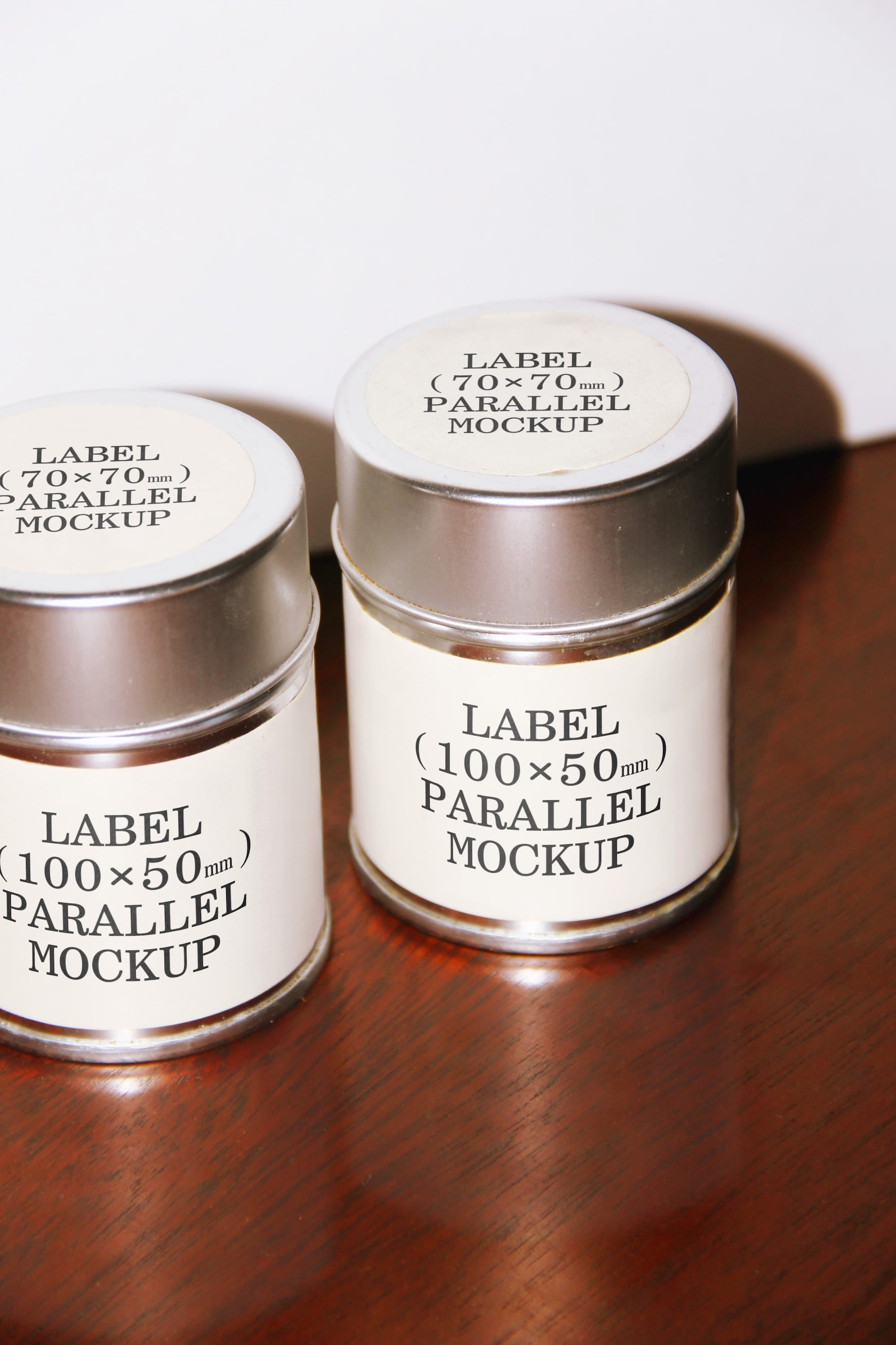 Tin Canister Mockup BI-A-64 Parallel Mockup