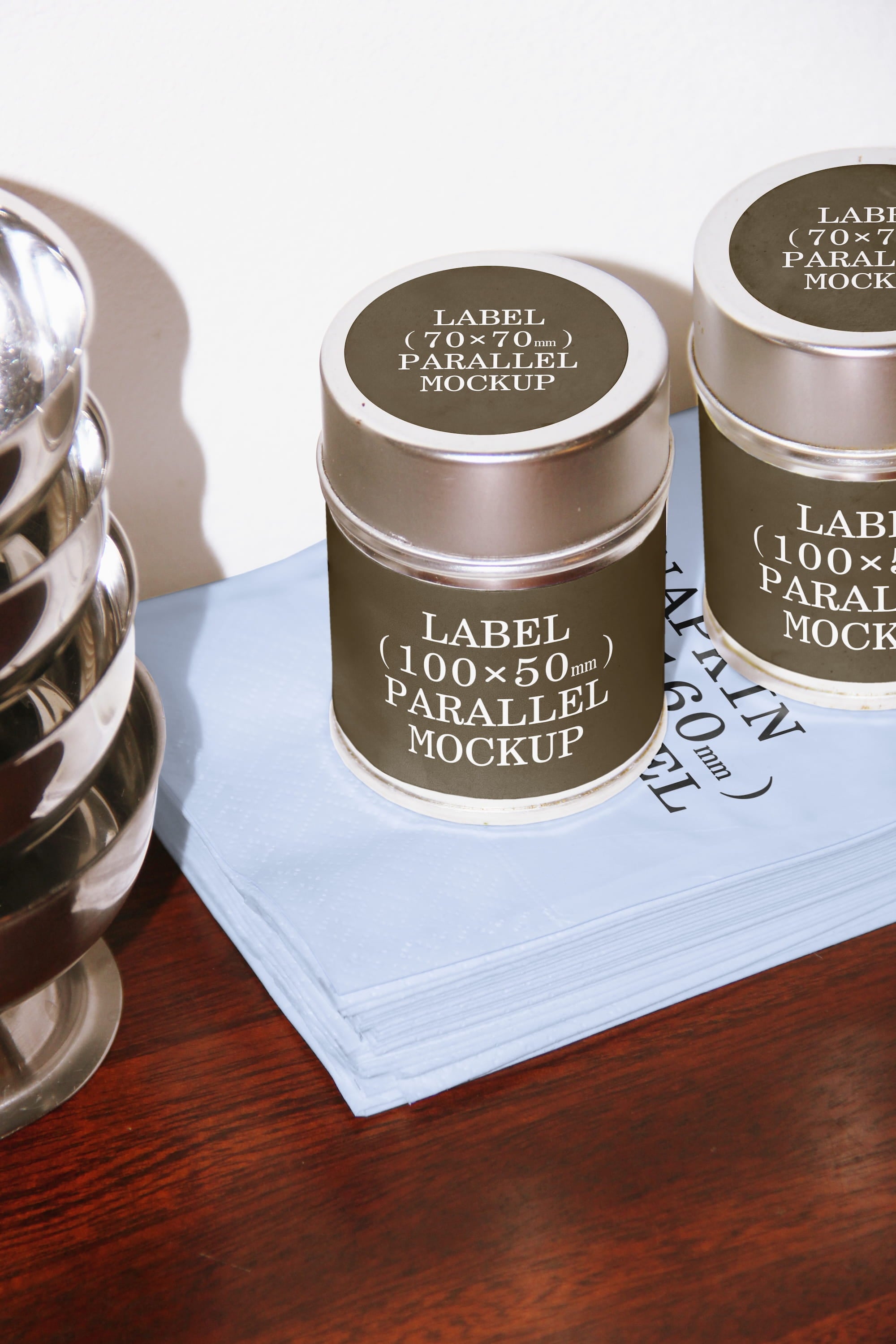 Tin Canister Mockup BI-A-65 Parallel Mockup