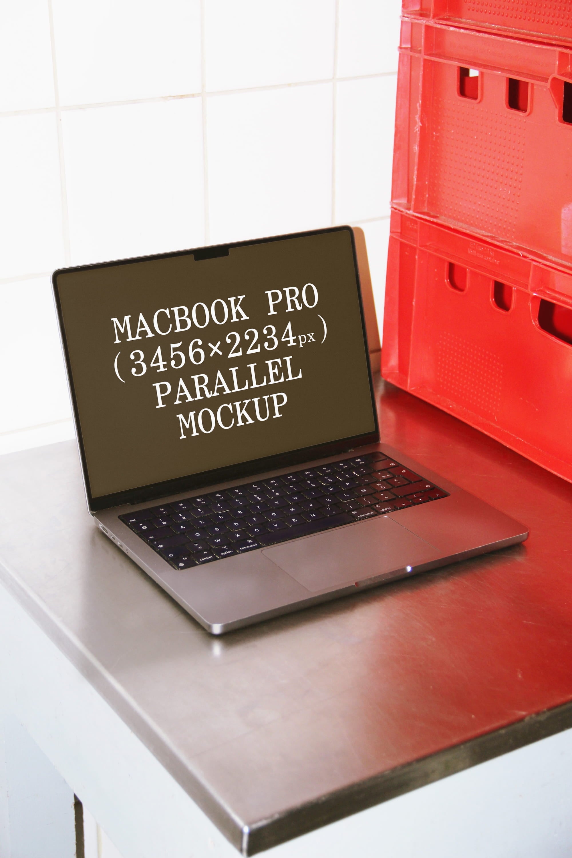 MacBook Mockup BI-A-43 Parallel Mockup