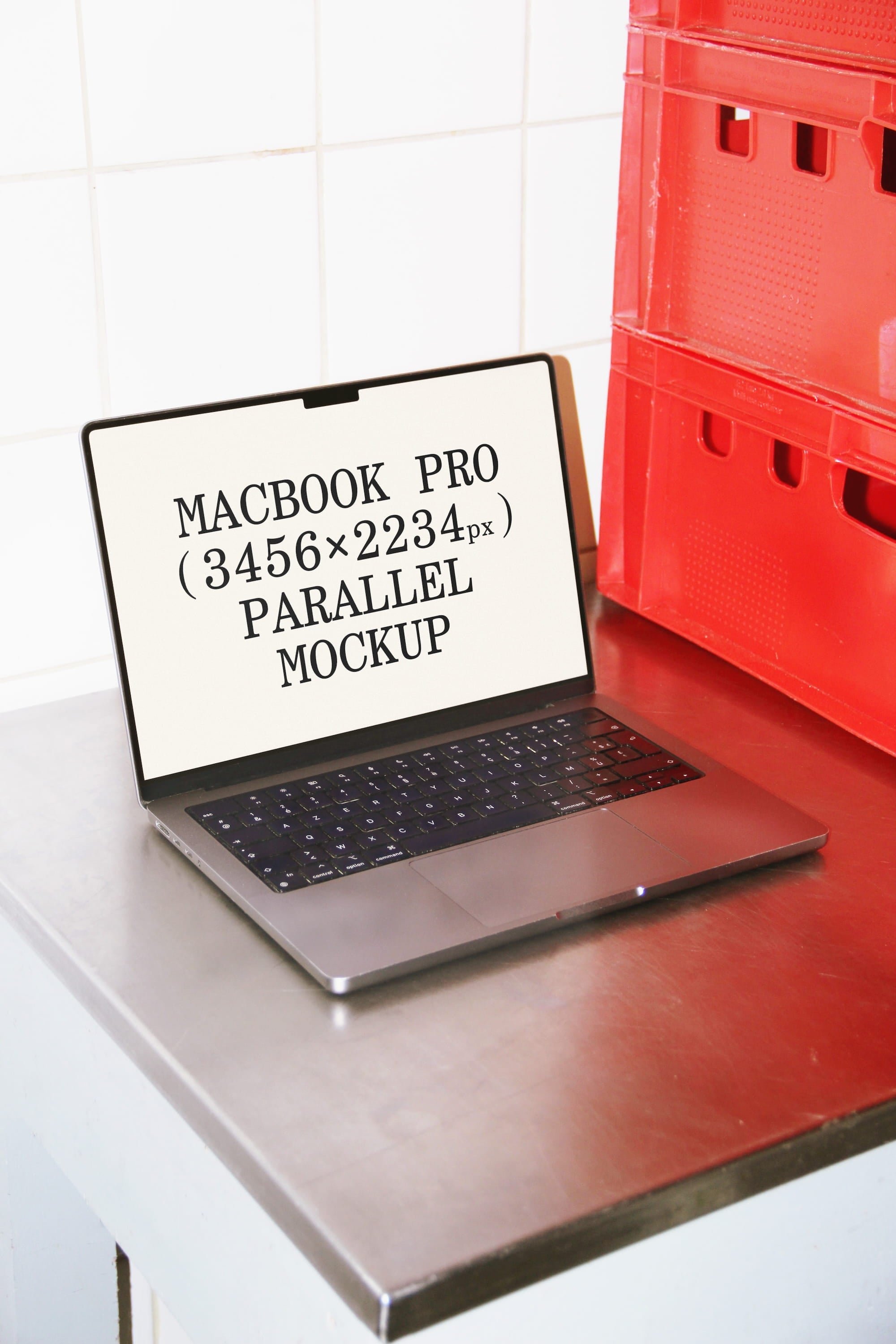 MacBook Mockup BI-A-43 Parallel Mockup
