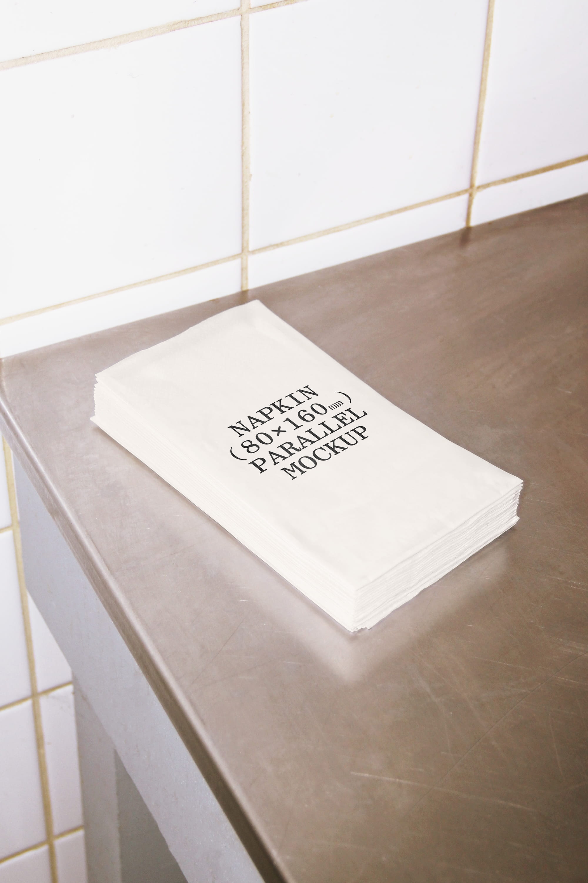 Napkin Mockup BI-A-40 Parallel Mockup