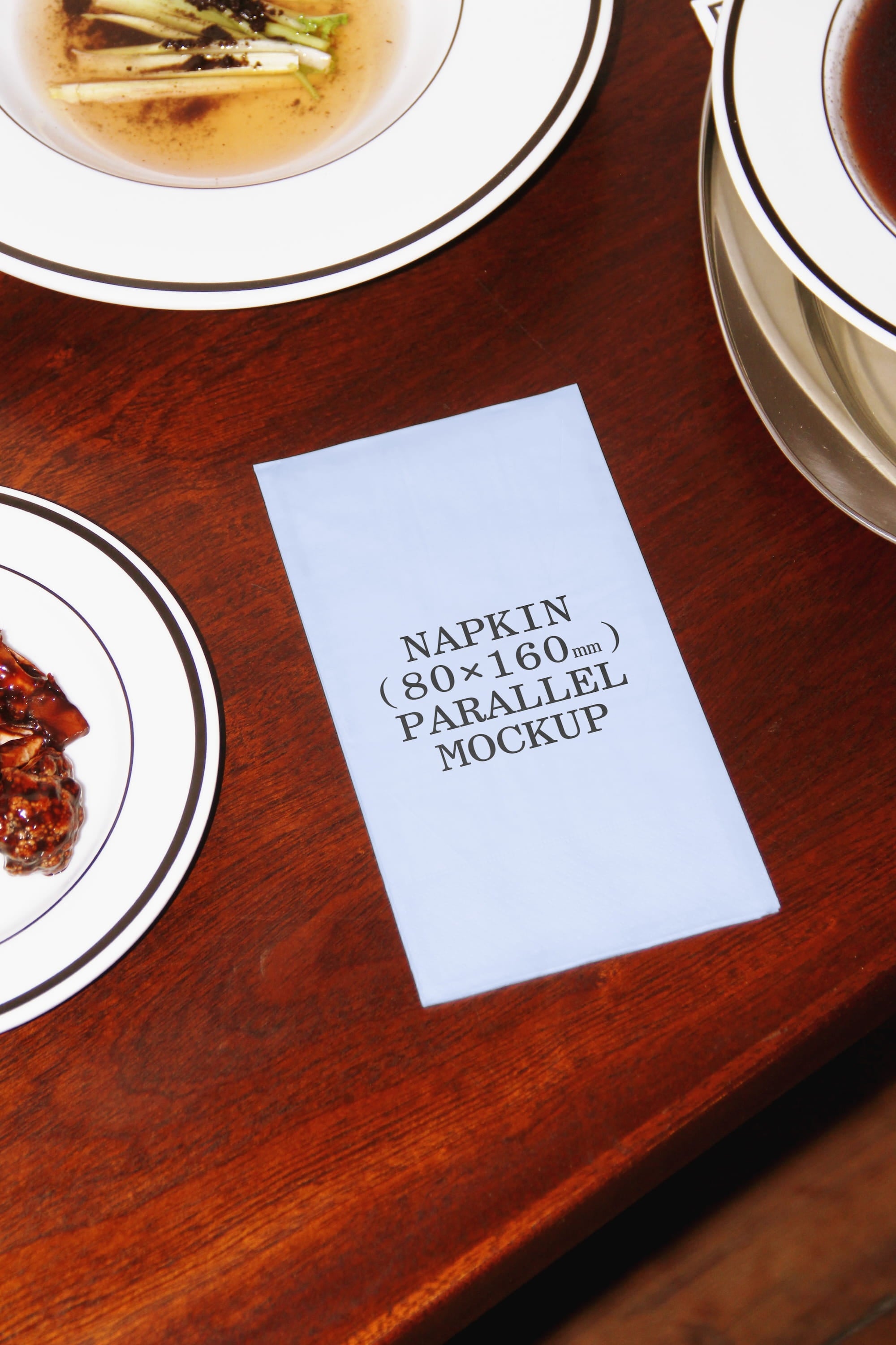 Napkin Mockup BI-A-71 Parallel Mockup