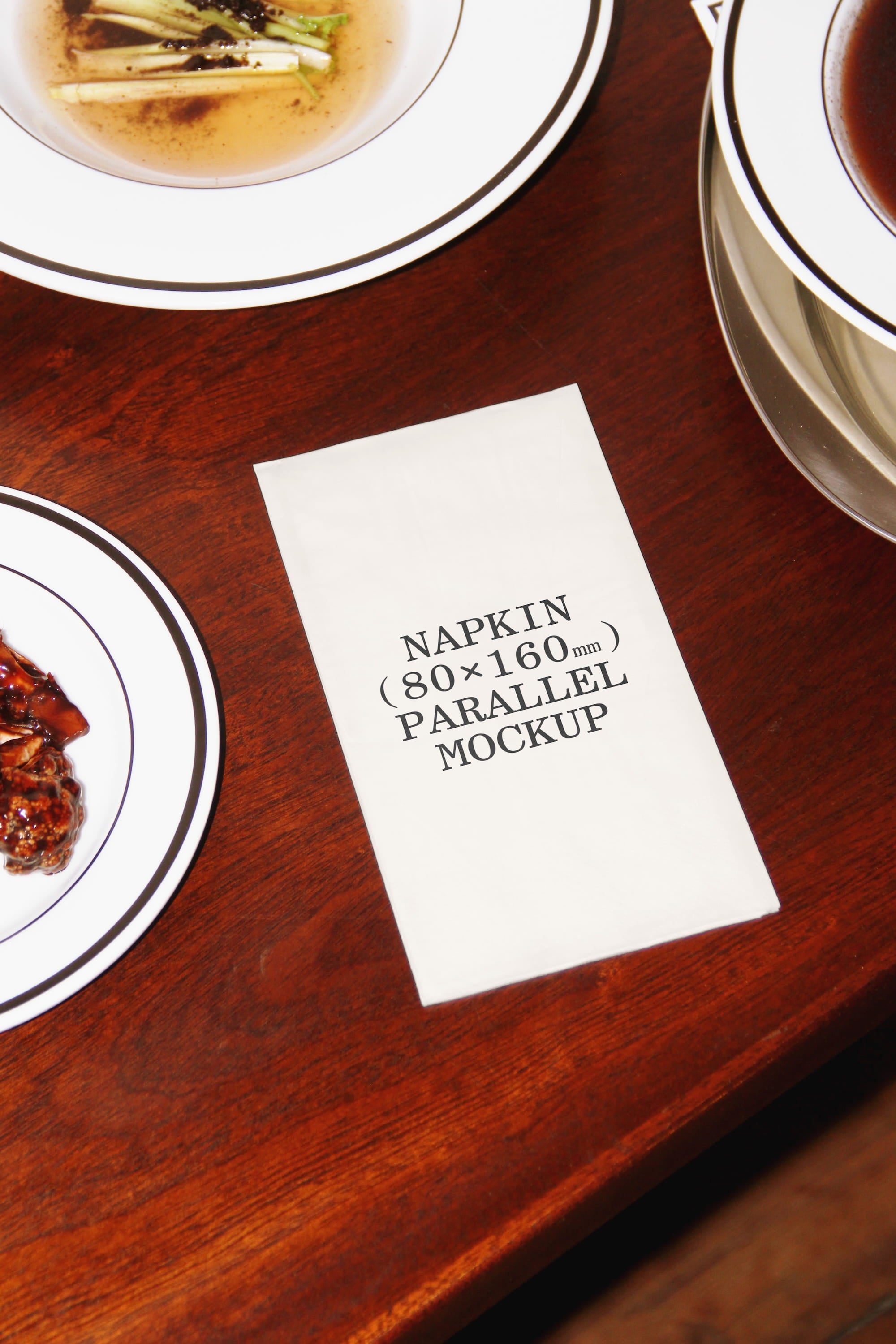Napkin Mockup BI-A-71 Parallel Mockup