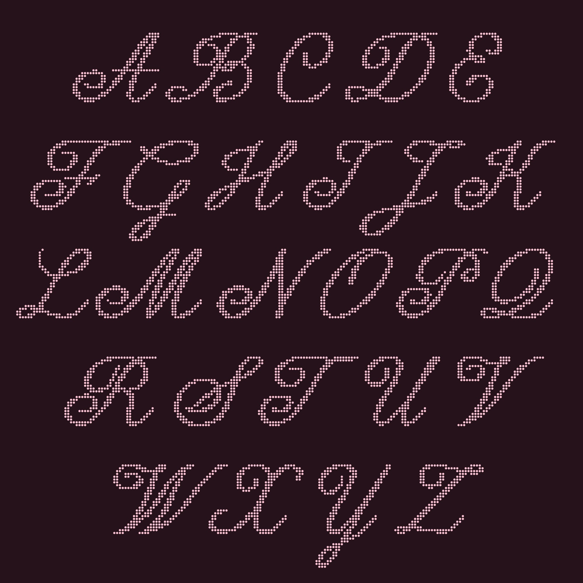 Winky Show Dotted Art Fashion Script Victoria Strukovskaya