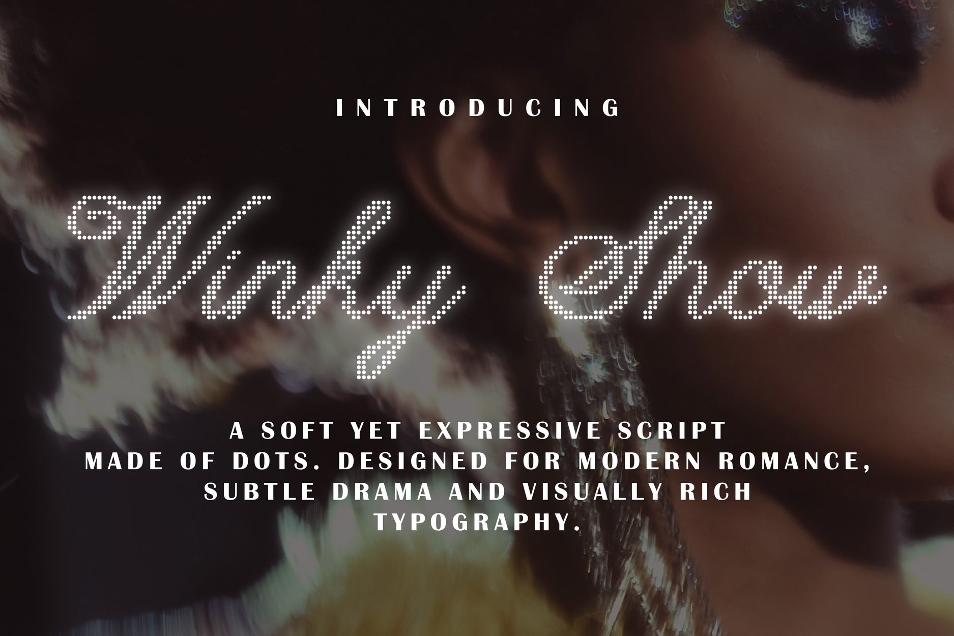 Winky Show Dotted Art Fashion Script Victoria Strukovskaya