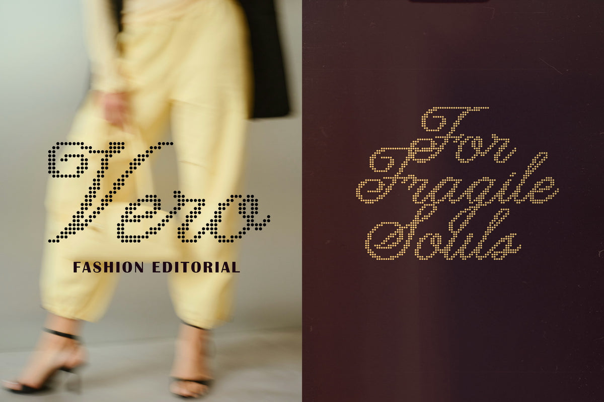 Winky Show Dotted Art Fashion Script Victoria Strukovskaya