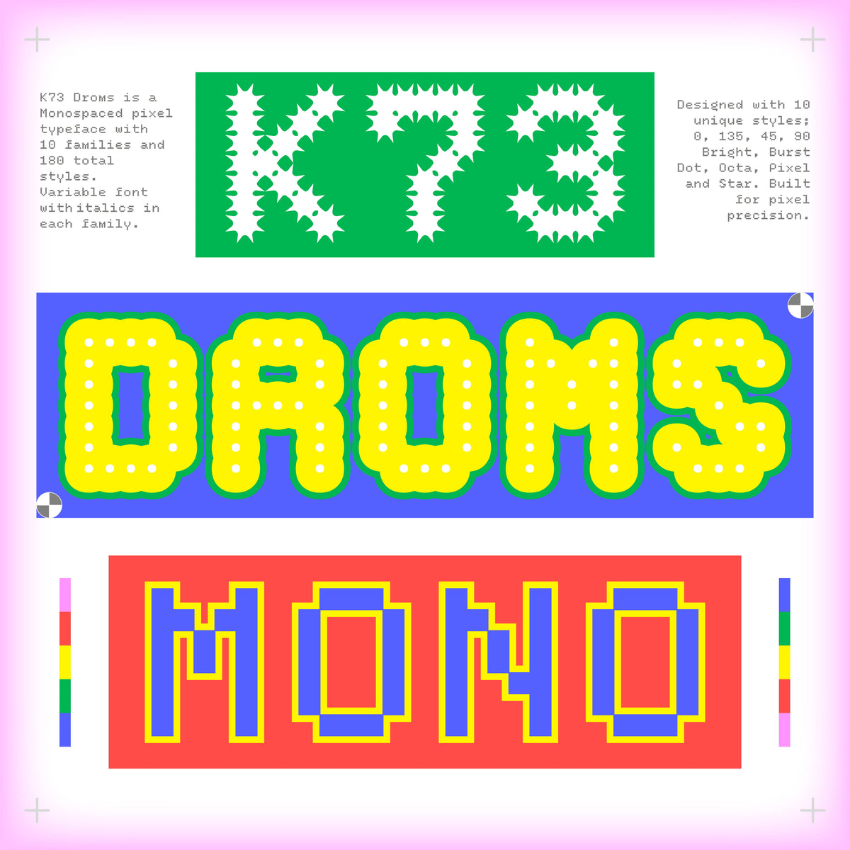 K73 Droms K73 Type Foundry