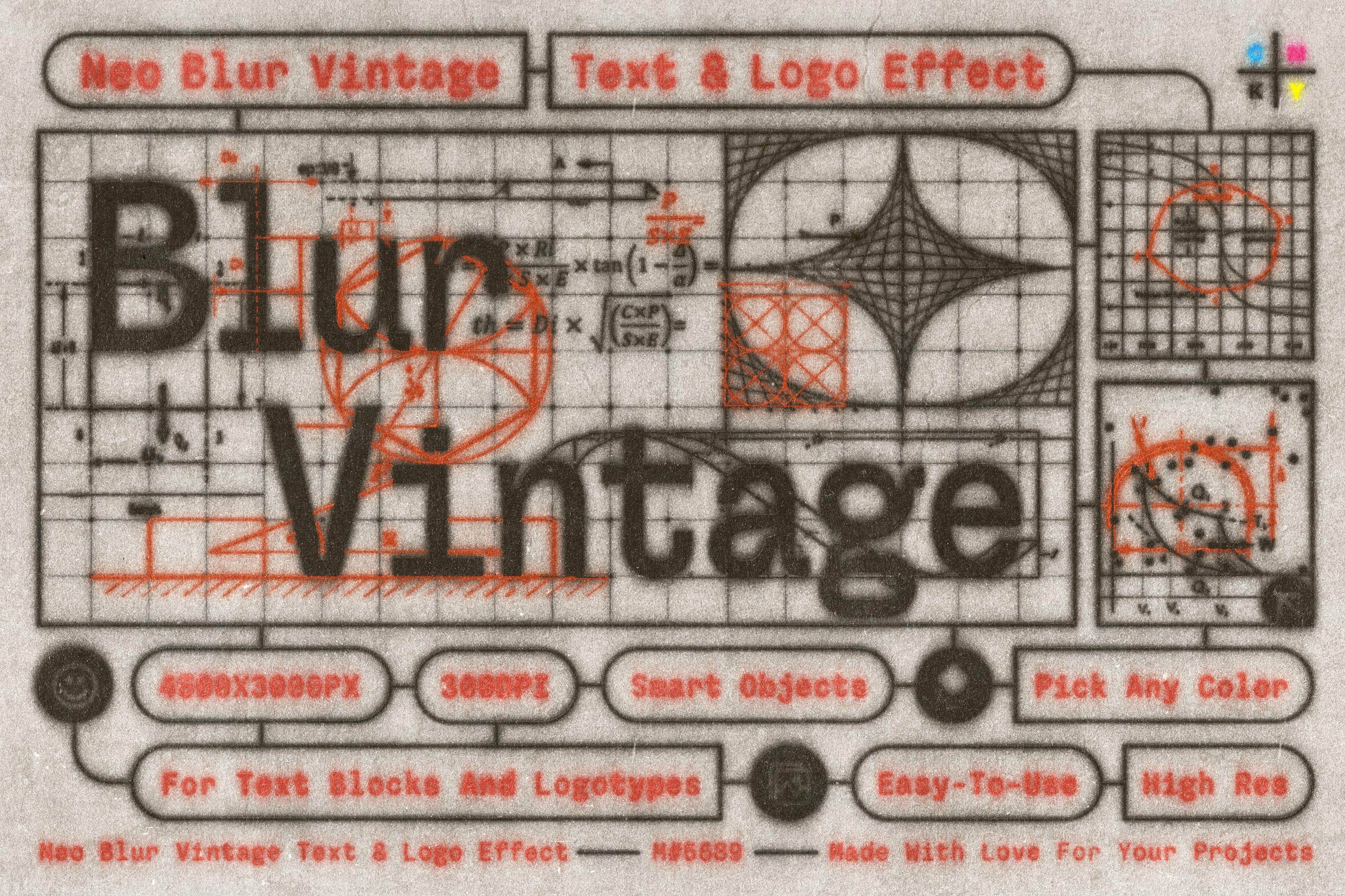 Neo Blur Vintage Text & Logo Effect Pixelbuddha