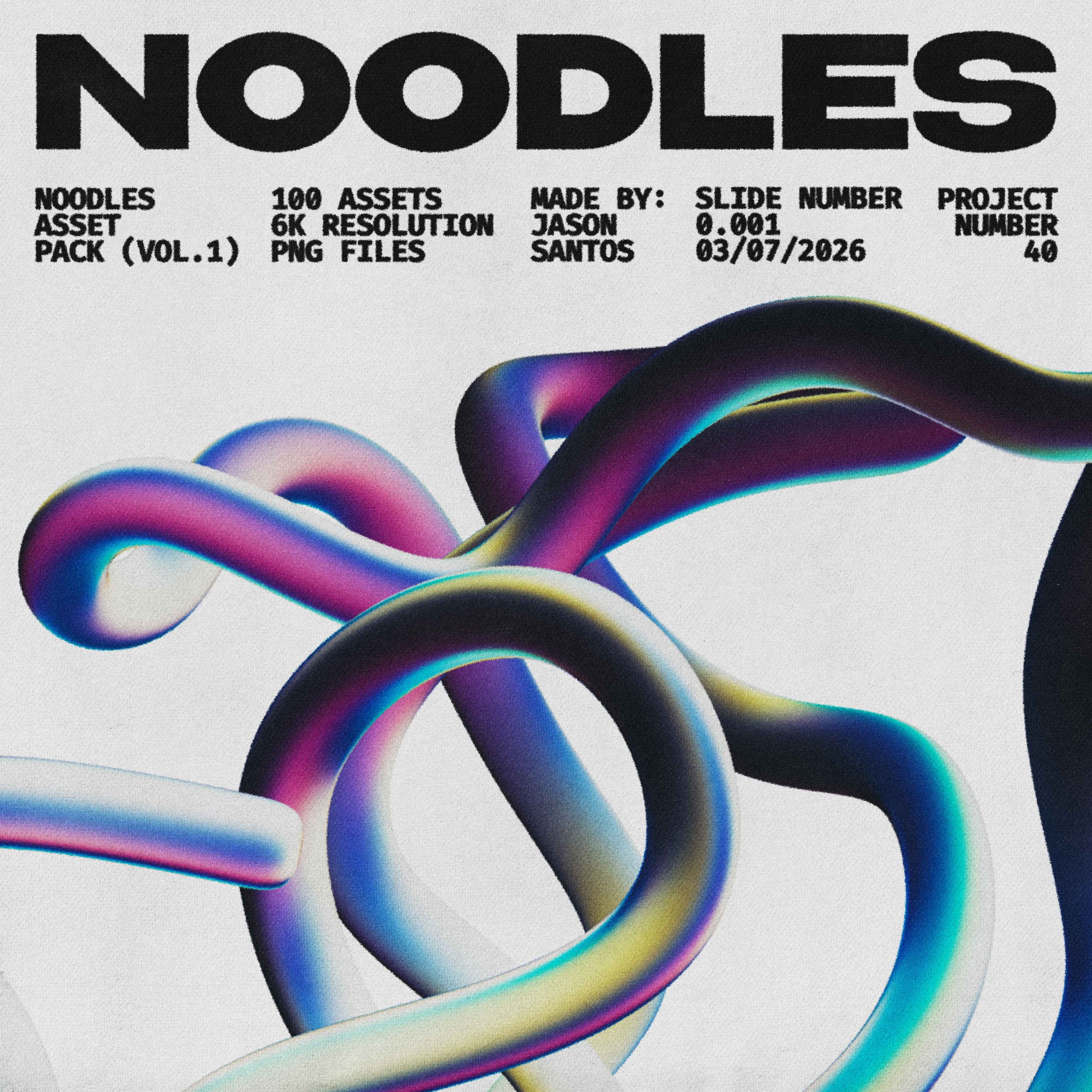 Noodles Asset Pack (Vol.1) Abstract Line Graphics Jason Santos
