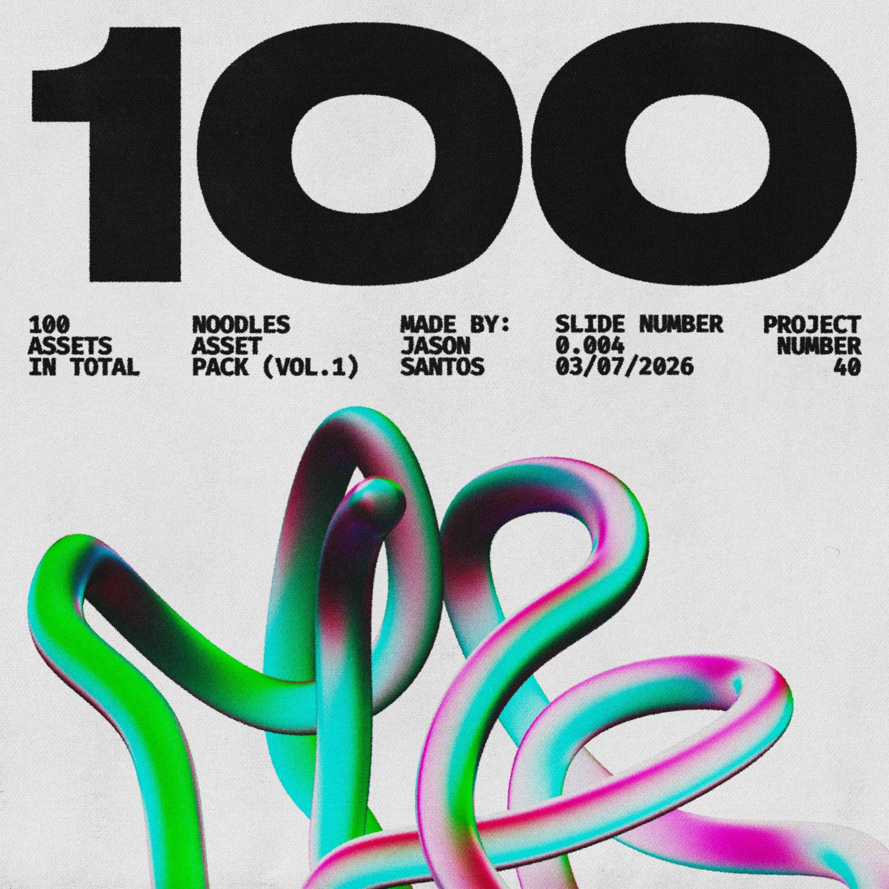 Noodles Asset Pack (Vol.1) Abstract Line Graphics Jason Santos