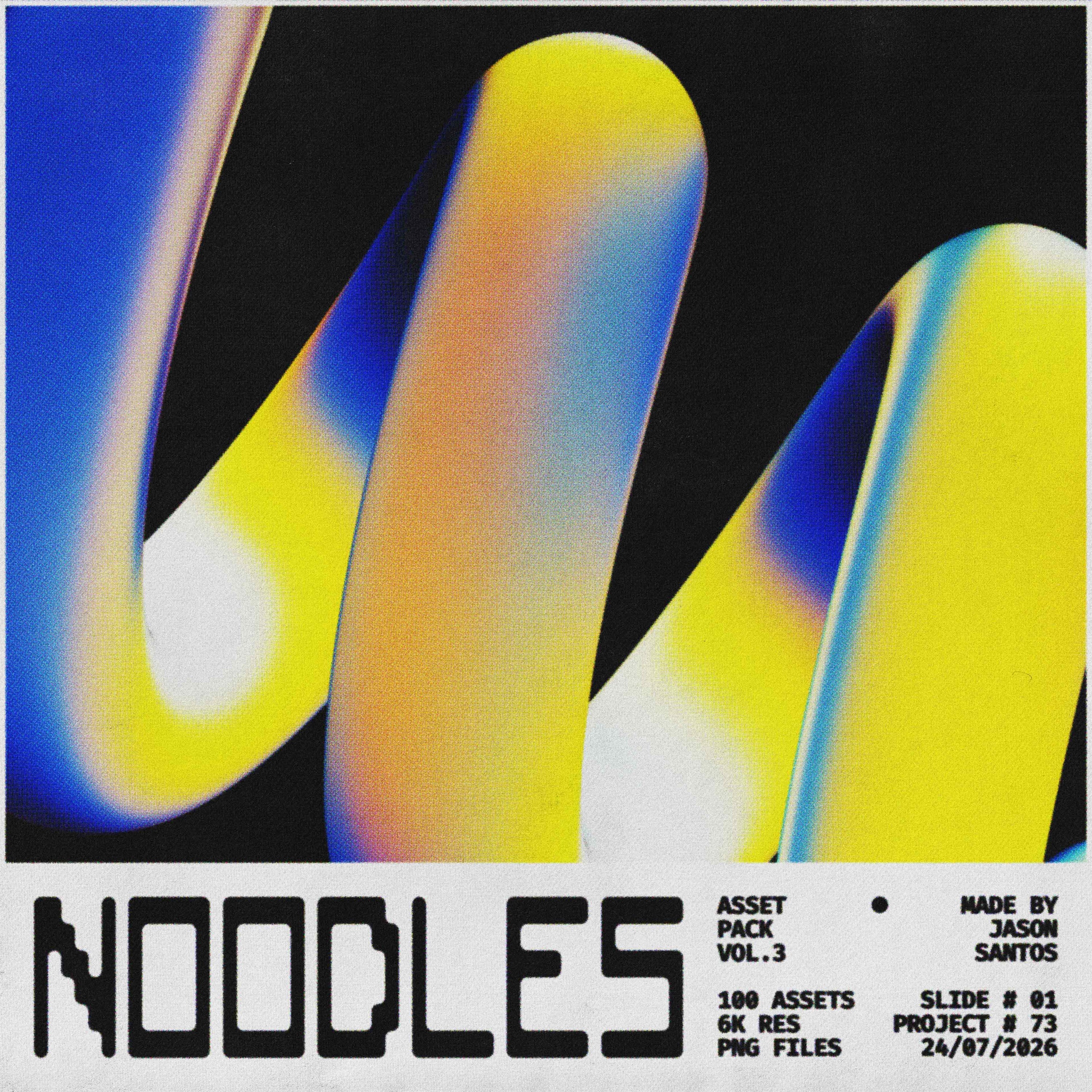 Noodles Asset Pack (Vol.3) 3D Stroke Graphics Jason Santos