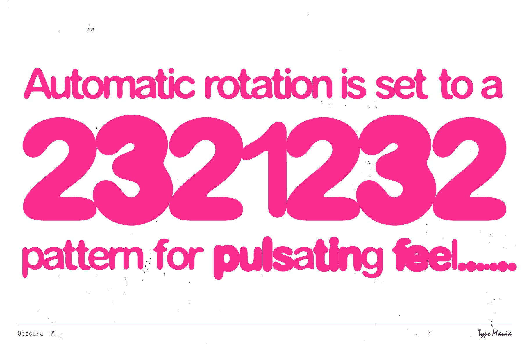 Obscura TM Type Mania